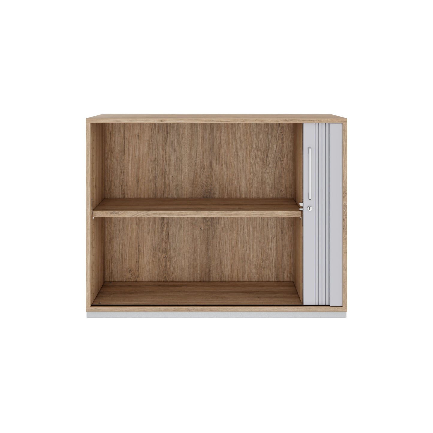 PRO Cabinetto del negozio querroll | 2 OH, 800 - 1600 x 770 mm, corpus incollato, area naturale