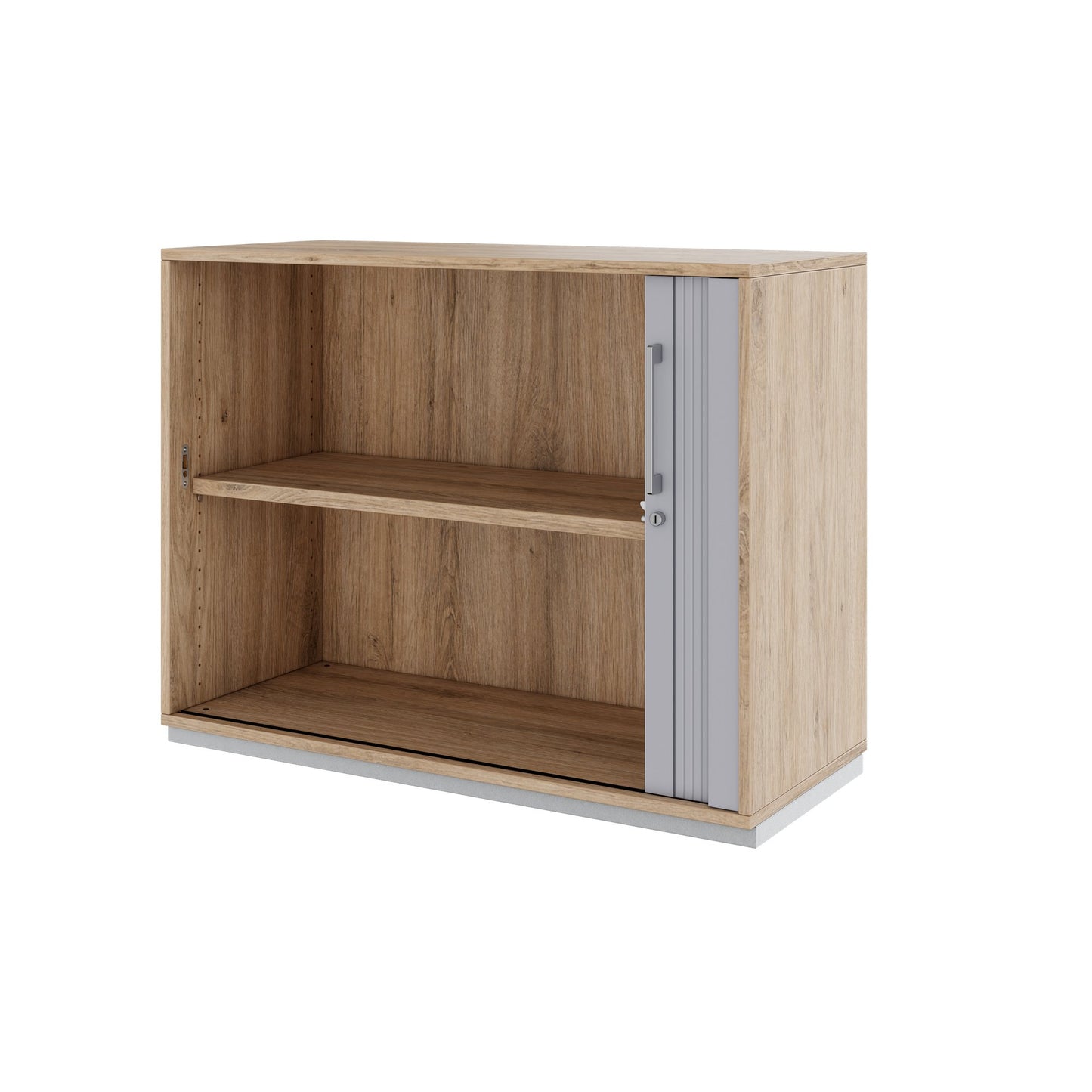 PRO Cabinetto del negozio querroll | 2 OH, 800 - 1600 x 770 mm, corpus incollato, area naturale