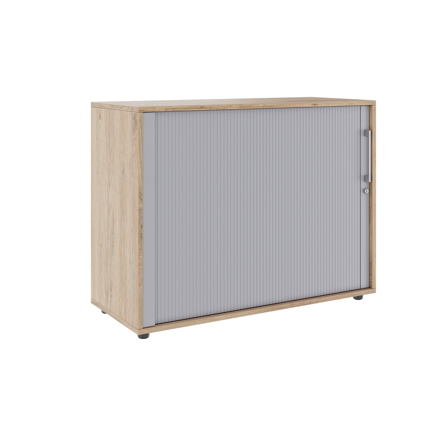 PRO Cabinetto del negozio querroll | 2 OH, 800 - 1600 x 770 mm, corpus incollato, area naturale