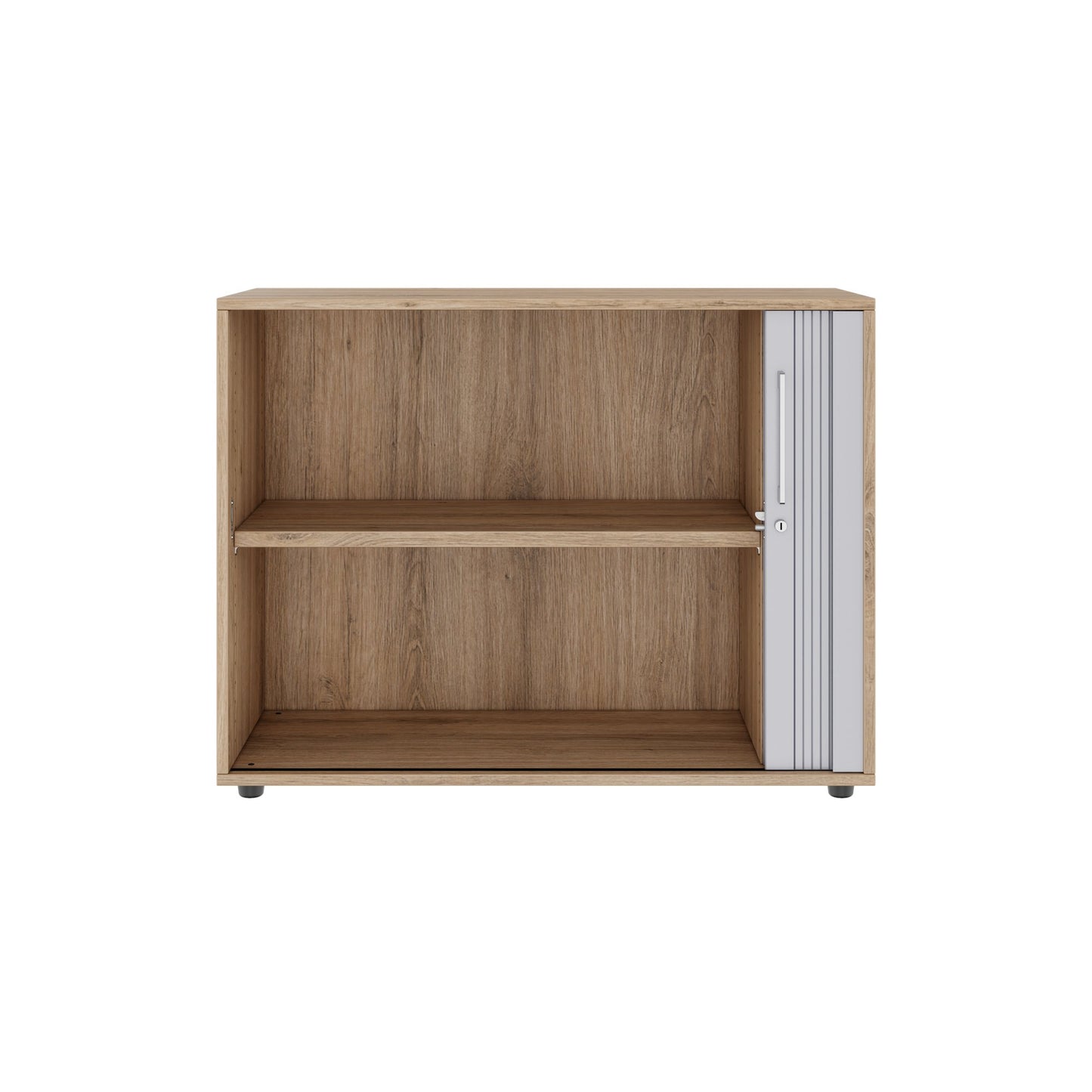 PRO Cabinetto del negozio querroll | 2 OH, 800 - 1600 x 770 mm, corpus incollato, area naturale