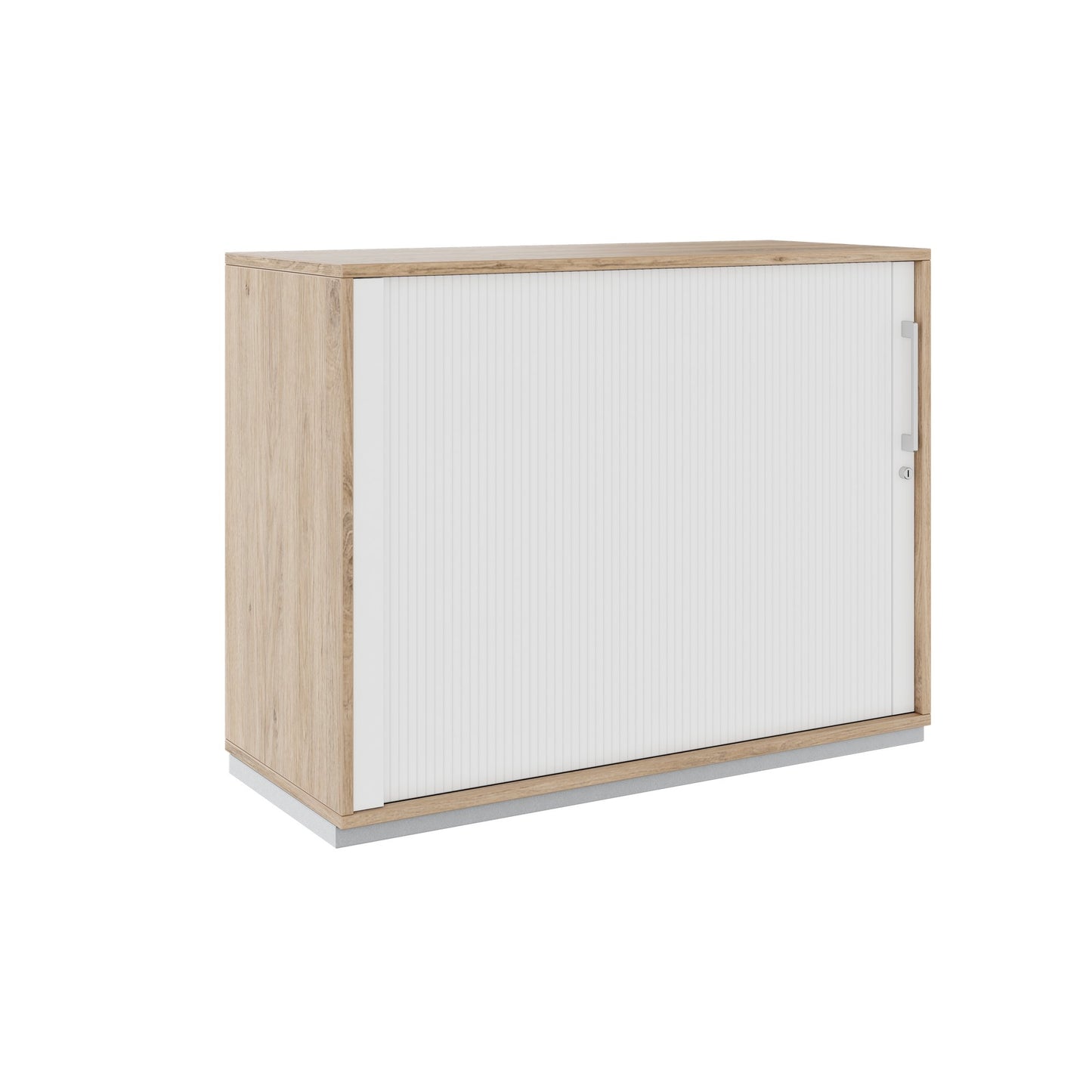 PRO Cabinetto del negozio querroll | 2 OH, 800 - 1600 x 770 mm, corpus incollato, area naturale