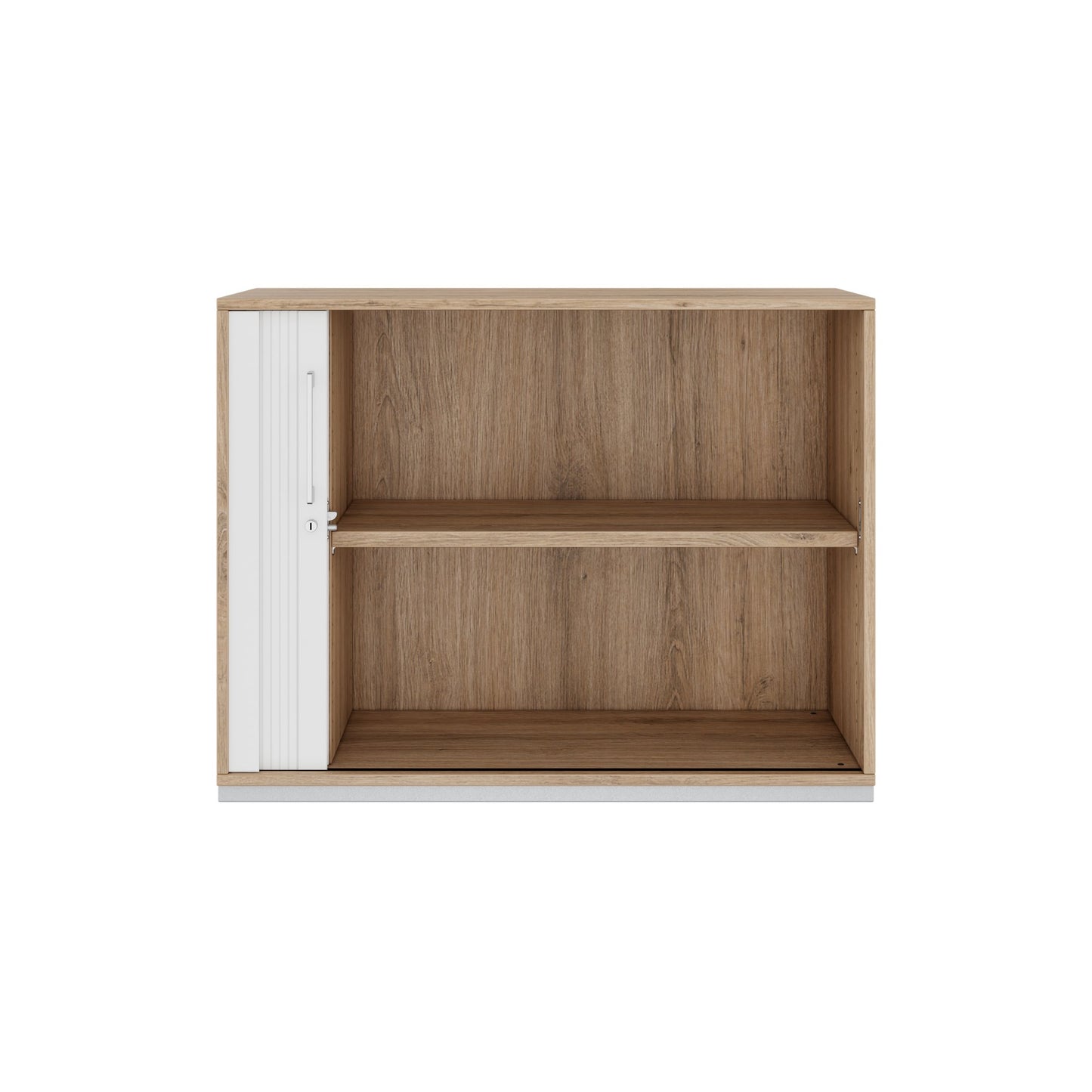 PRO Cabinetto del negozio querroll | 2 OH, 800 - 1600 x 770 mm, corpus incollato, area naturale