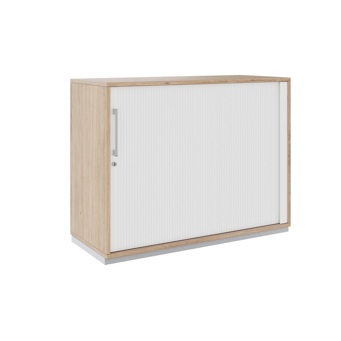 PRO Cabinetto del negozio querroll | 2 OH, 800 - 1600 x 770 mm, corpus incollato, area naturale