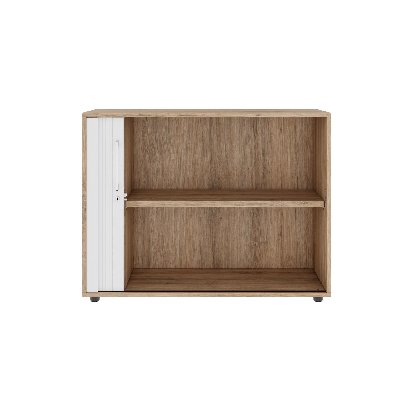 PRO Cabinetto del negozio querroll | 2 OH, 800 - 1600 x 770 mm, corpus incollato, area naturale