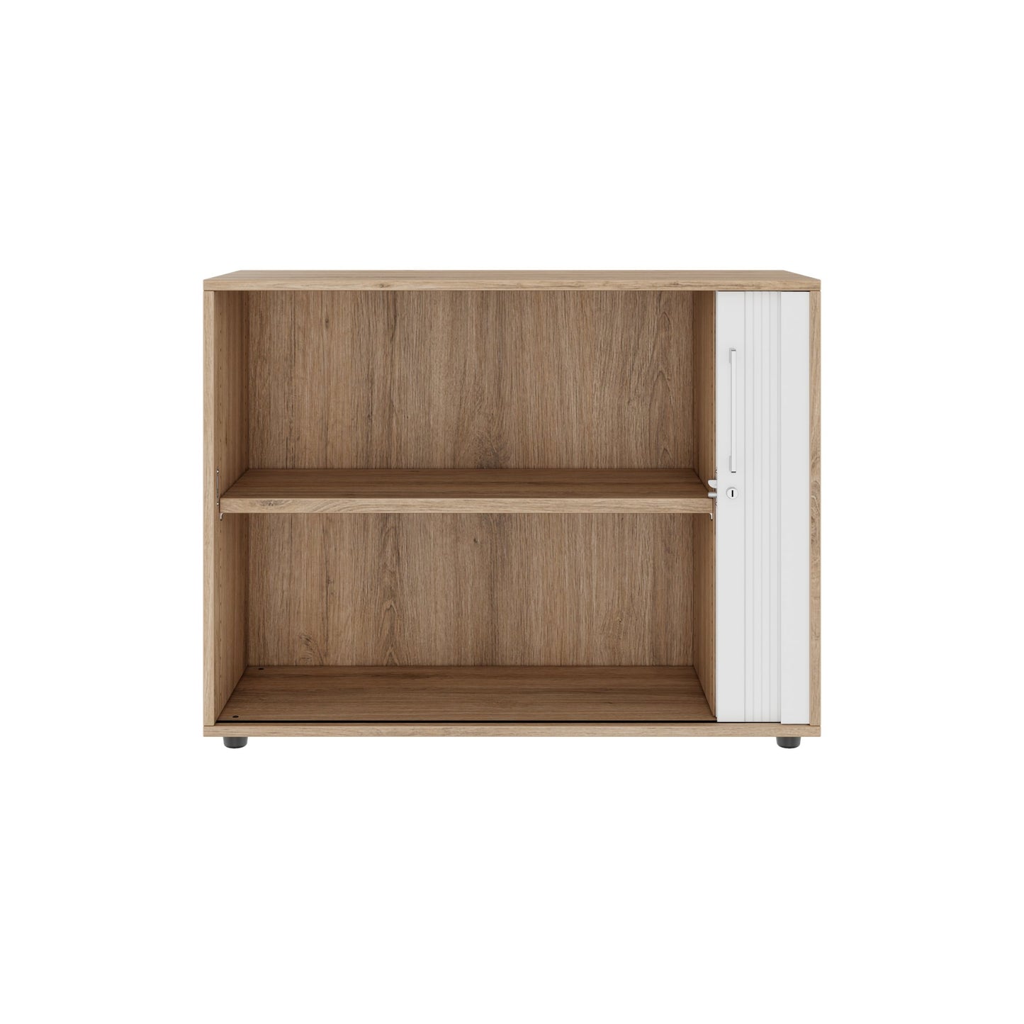 PRO Cabinetto del negozio querroll | 2 OH, 800 - 1600 x 770 mm, corpus incollato, area naturale