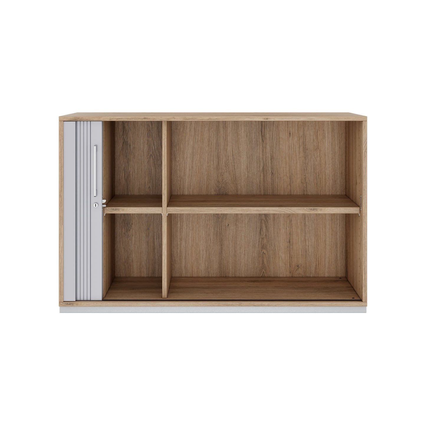 PRO Cabinetto del negozio querroll | 2 OH, 800 - 1600 x 770 mm, corpus incollato, area naturale