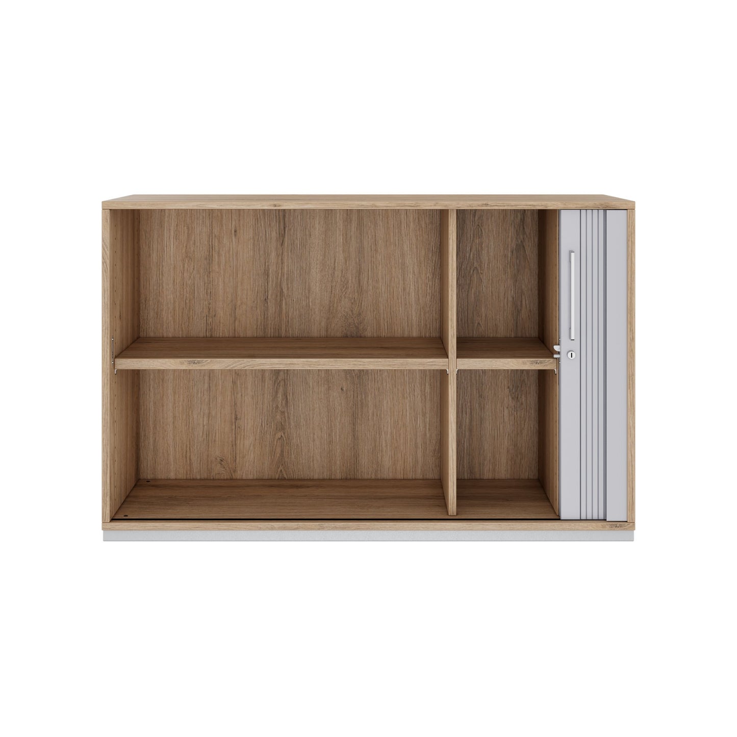 PRO Cabinetto del negozio querroll | 2 OH, 800 - 1600 x 770 mm, corpus incollato, area naturale