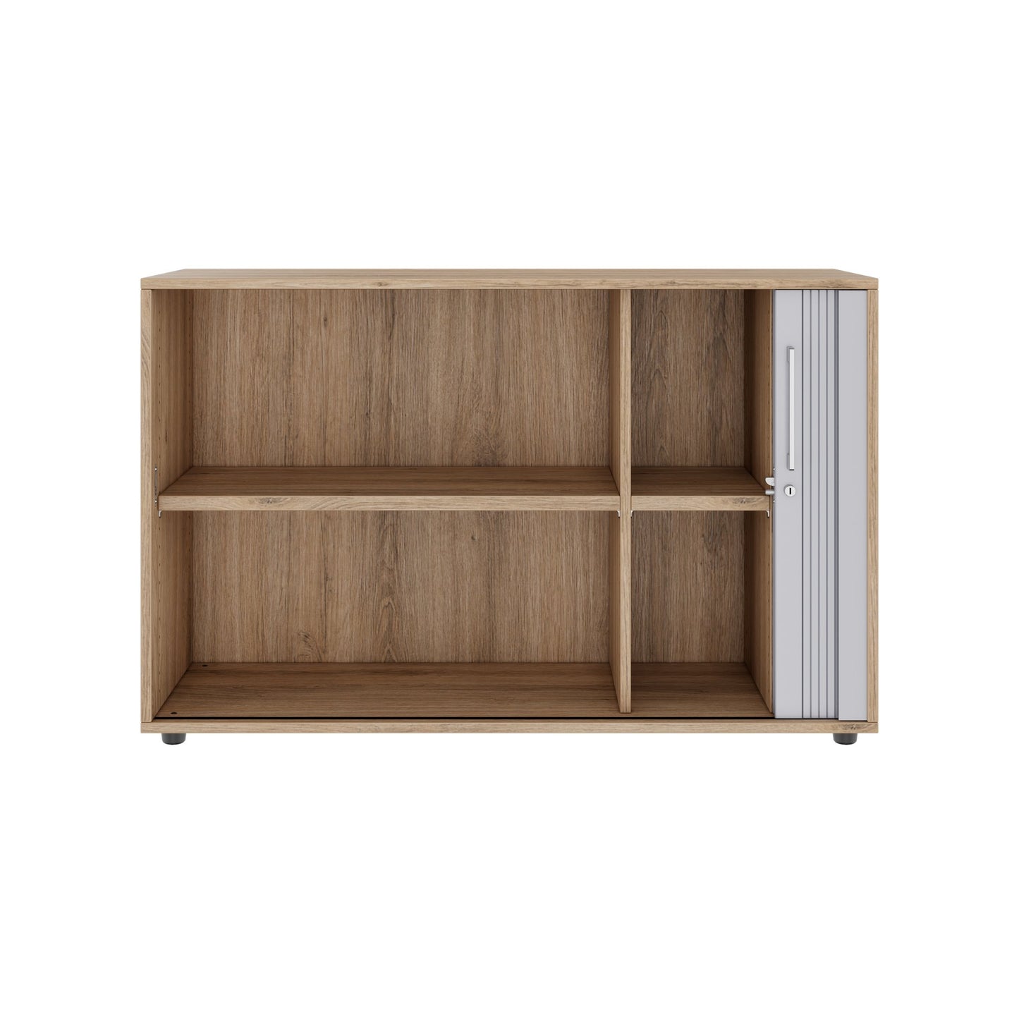 PRO Cabinetto del negozio querroll | 2 OH, 800 - 1600 x 770 mm, corpus incollato, area naturale