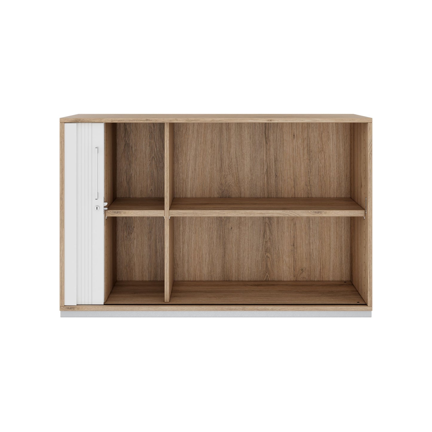 PRO Cabinetto del negozio querroll | 2 OH, 800 - 1600 x 770 mm, corpus incollato, area naturale