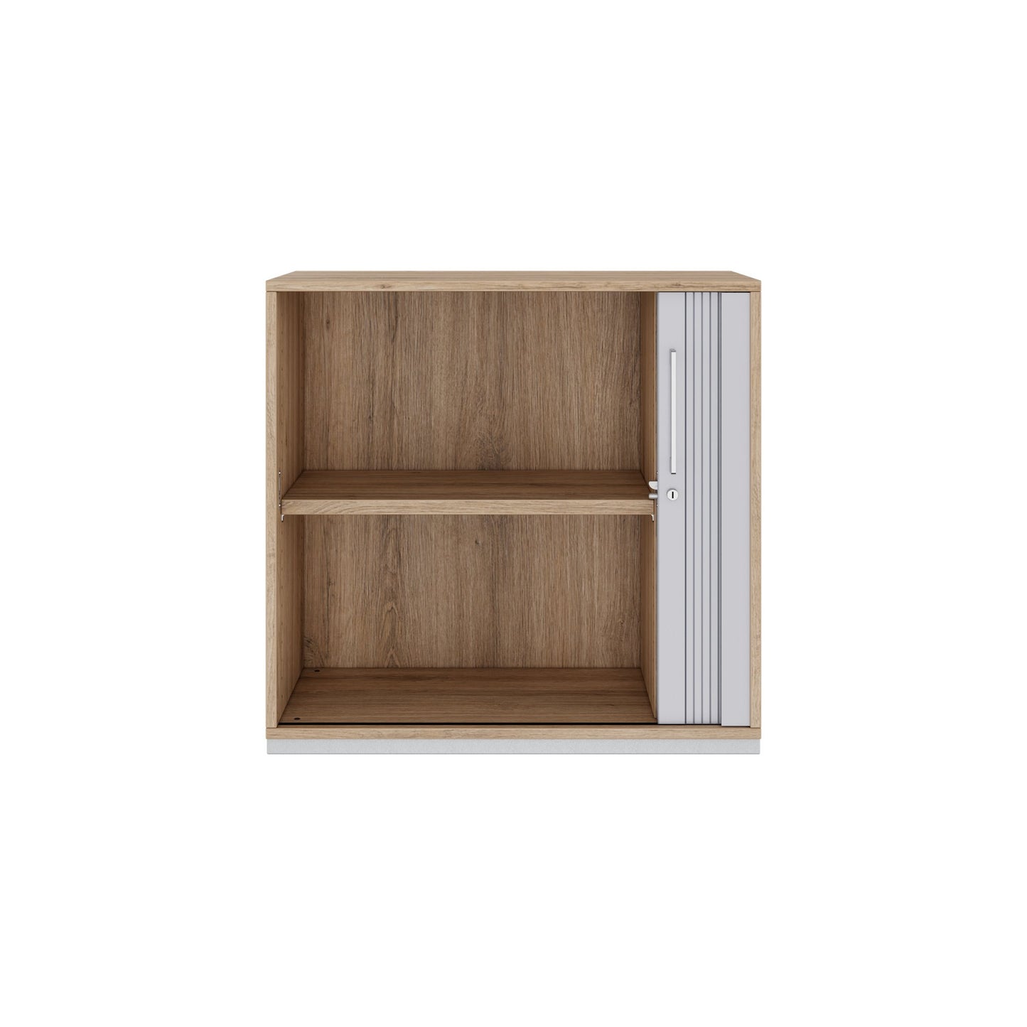 PRO Cabinetto del negozio querroll | 2 OH, 800 - 1600 x 770 mm, corpus incollato, area naturale