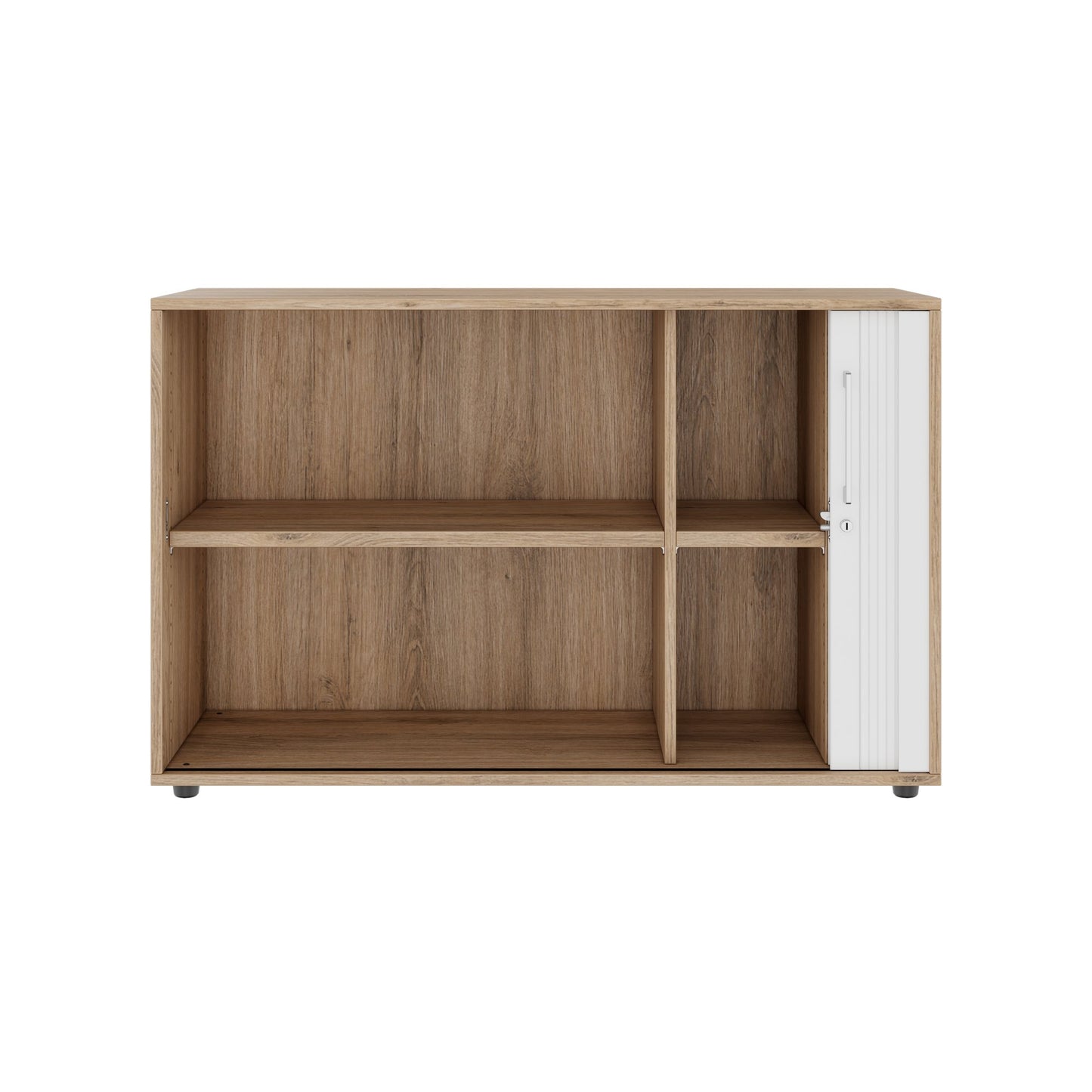 PRO Cabinetto del negozio querroll | 2 OH, 800 - 1600 x 770 mm, corpus incollato, area naturale