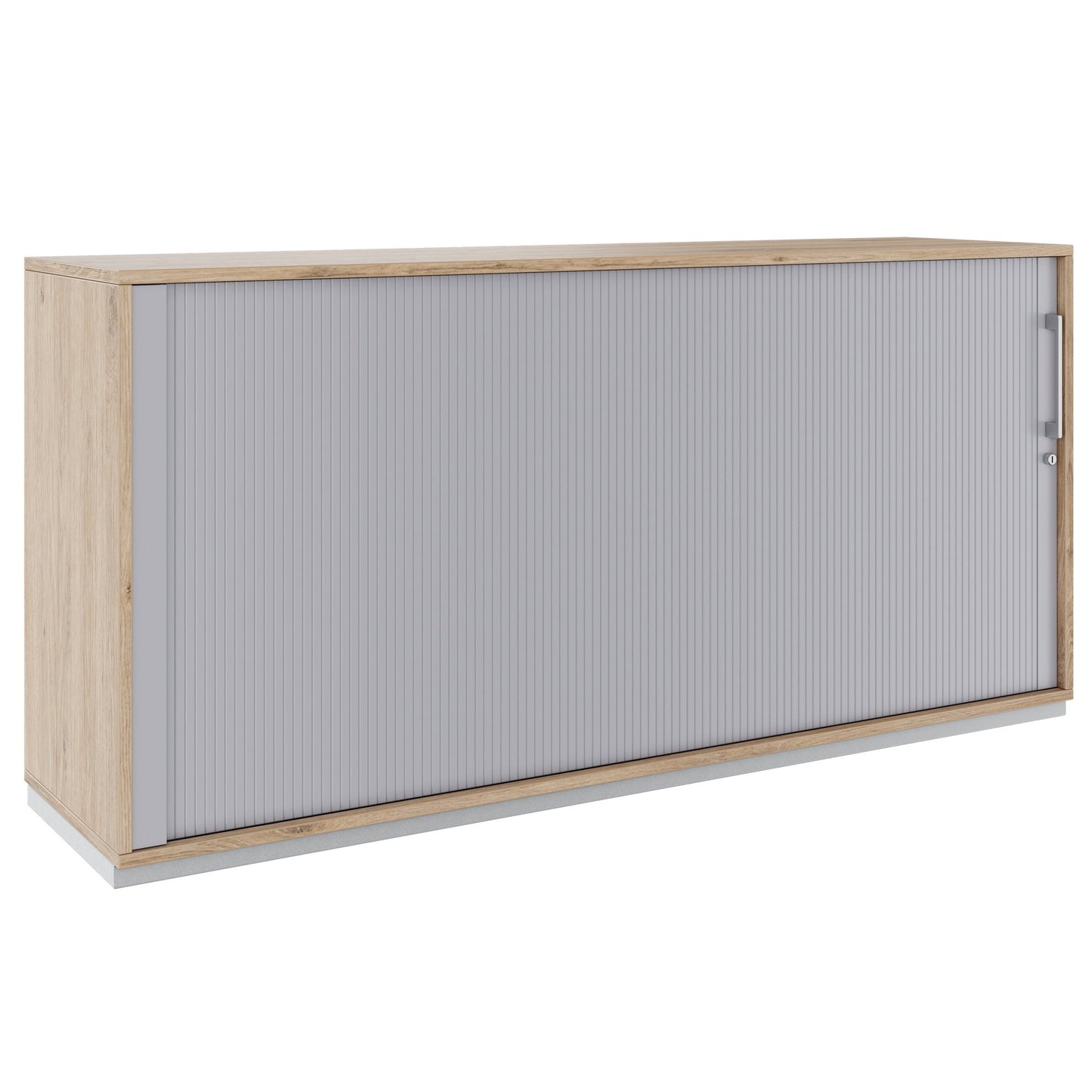 PRO Cabinetto del negozio querroll | 2 OH, 800 - 1600 x 770 mm, corpus incollato, area naturale