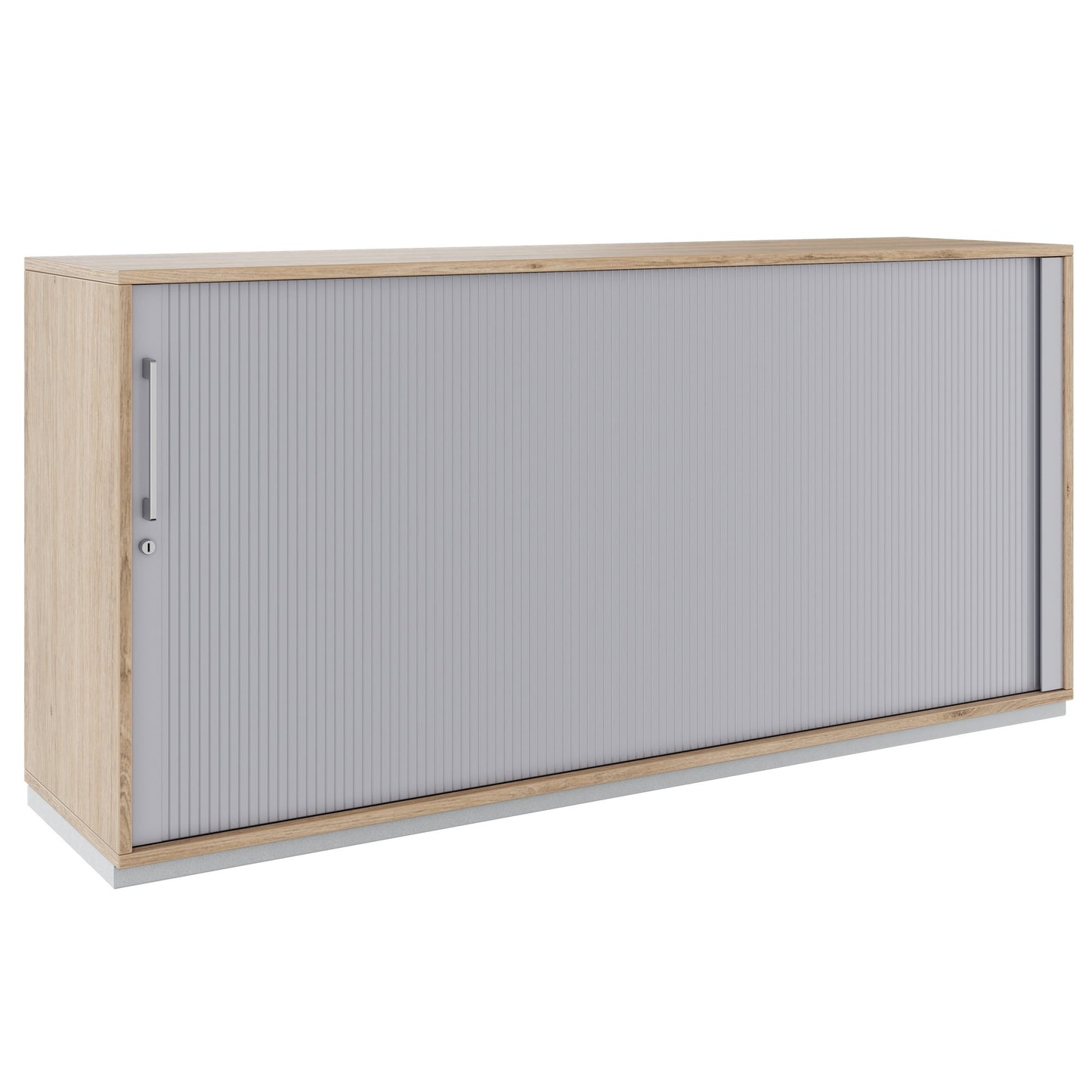 PRO Cabinetto del negozio querroll | 2 OH, 800 - 1600 x 770 mm, corpus incollato, area naturale