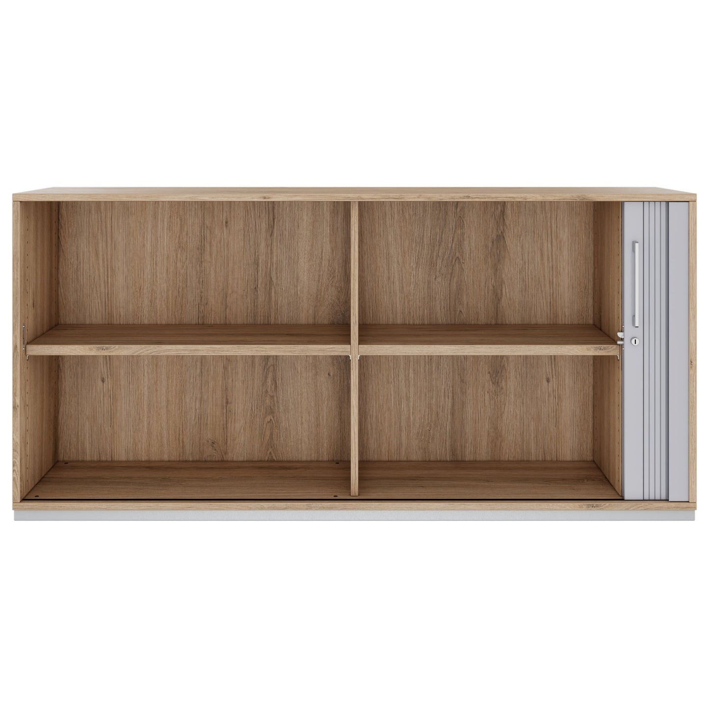 PRO Cabinetto del negozio querroll | 2 OH, 800 - 1600 x 770 mm, corpus incollato, area naturale