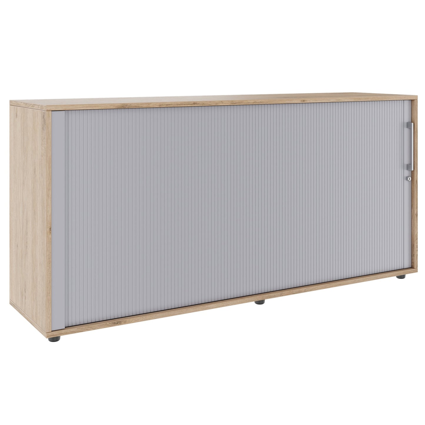 PRO Cabinetto del negozio querroll | 2 OH, 800 - 1600 x 770 mm, corpus incollato, area naturale