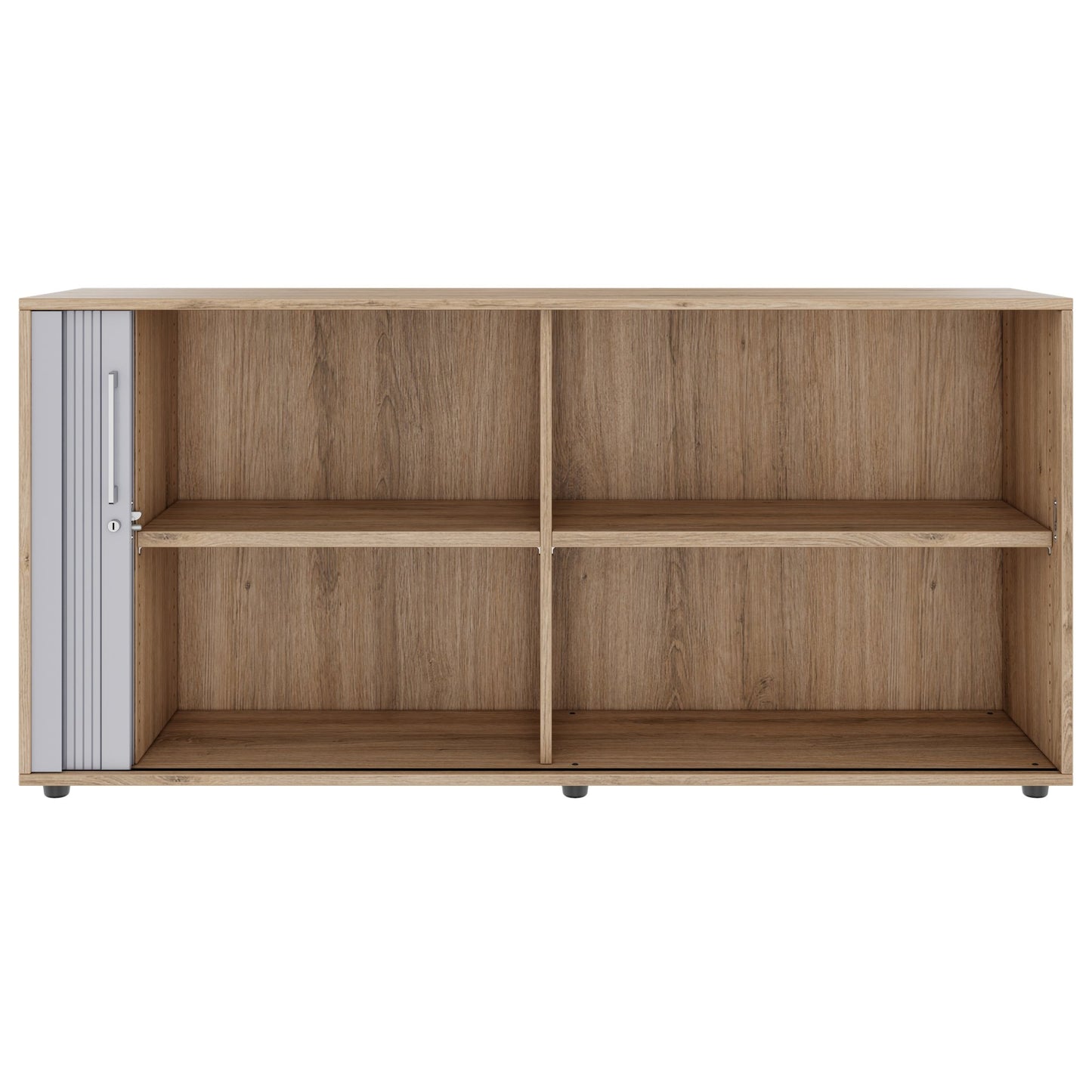 PRO Cabinetto del negozio querroll | 2 OH, 800 - 1600 x 770 mm, corpus incollato, area naturale