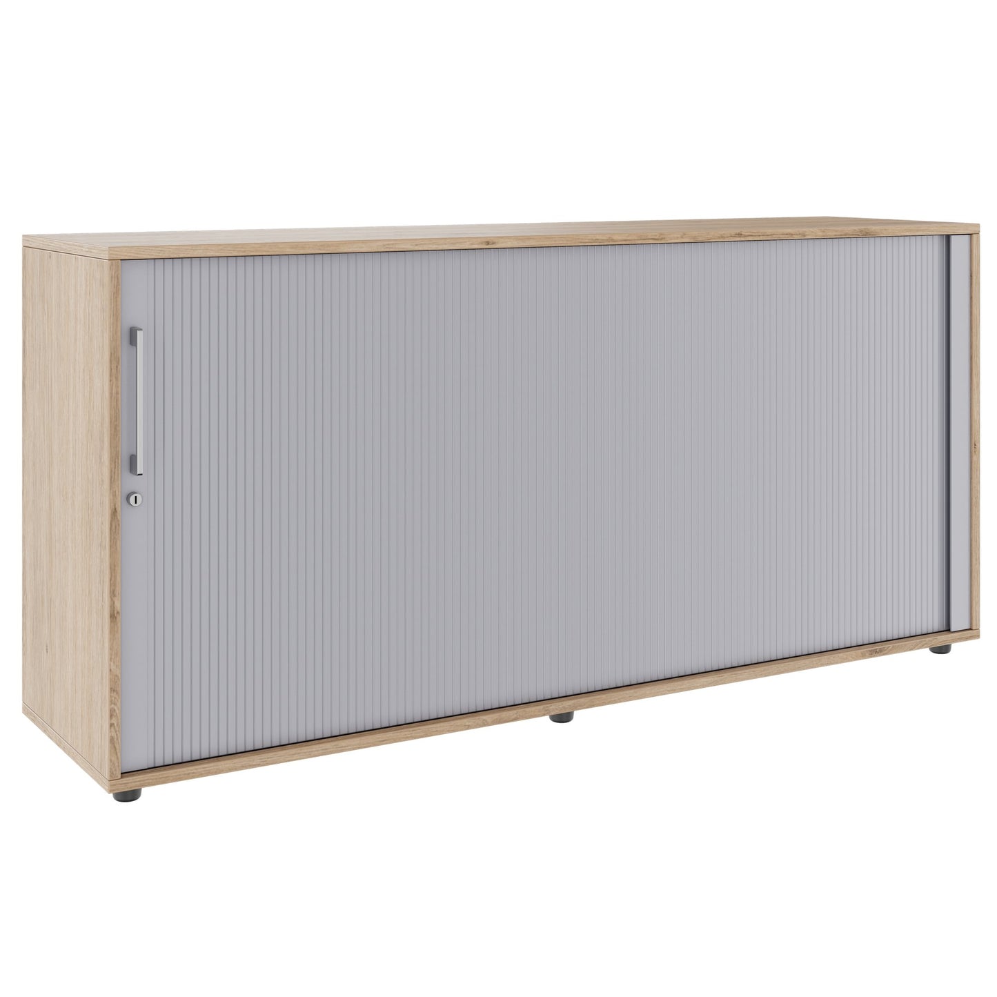 PRO Cabinetto del negozio querroll | 2 OH, 800 - 1600 x 770 mm, corpus incollato, area naturale