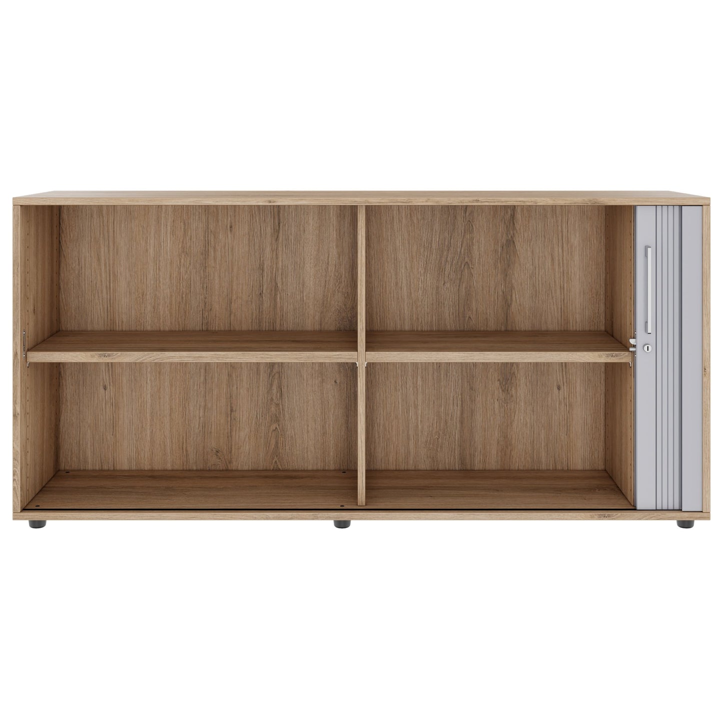PRO Cabinetto del negozio querroll | 2 OH, 800 - 1600 x 770 mm, corpus incollato, area naturale