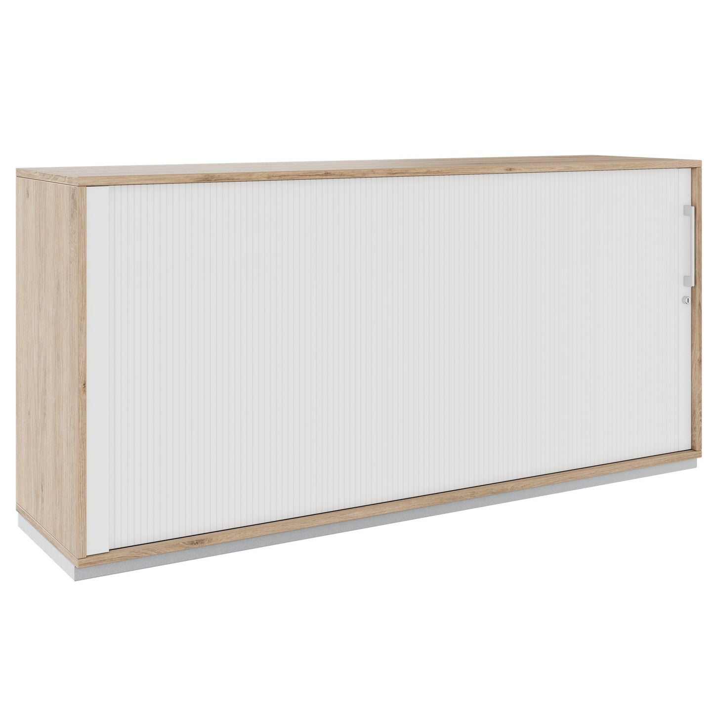 PRO Cabinetto del negozio querroll | 2 OH, 800 - 1600 x 770 mm, corpus incollato, area naturale