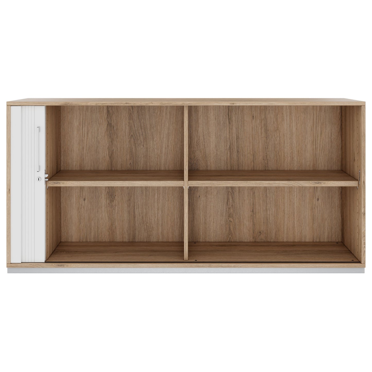 PRO Cabinetto del negozio querroll | 2 OH, 800 - 1600 x 770 mm, corpus incollato, area naturale