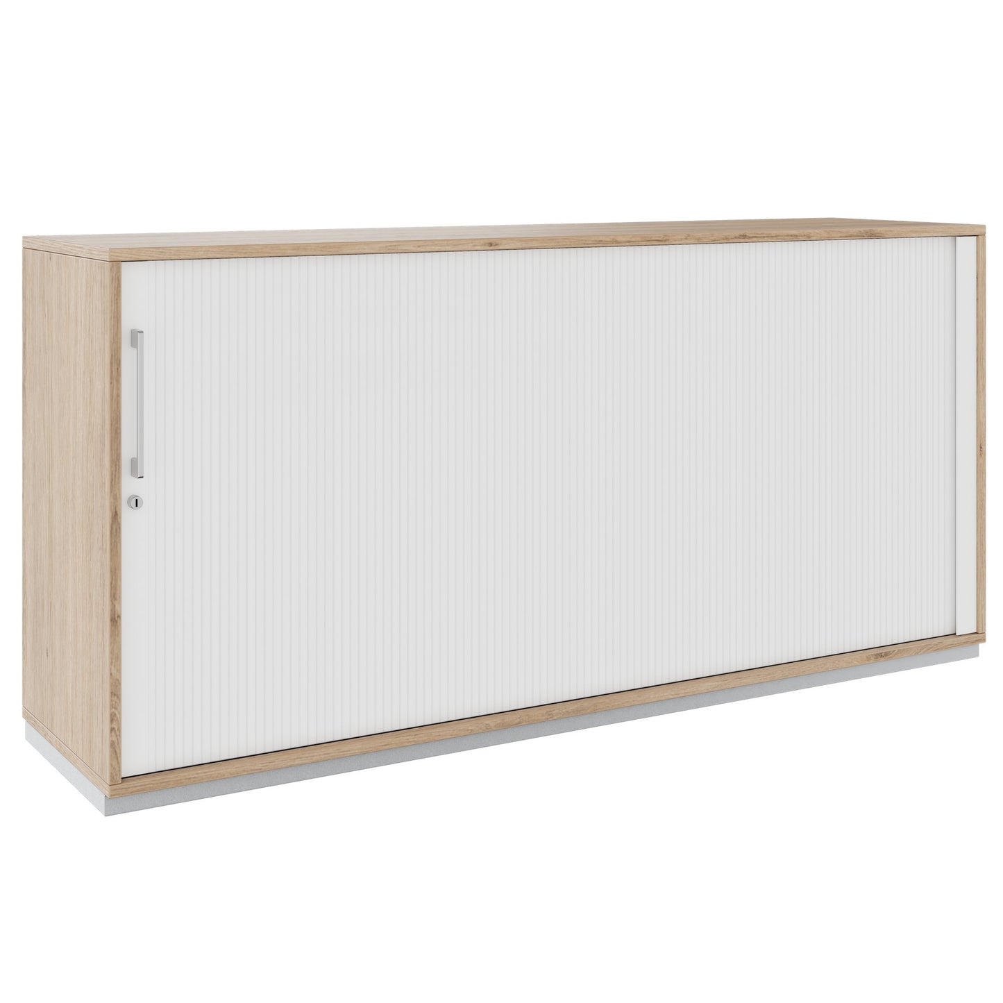 PRO Cabinetto del negozio querroll | 2 OH, 800 - 1600 x 770 mm, corpus incollato, area naturale
