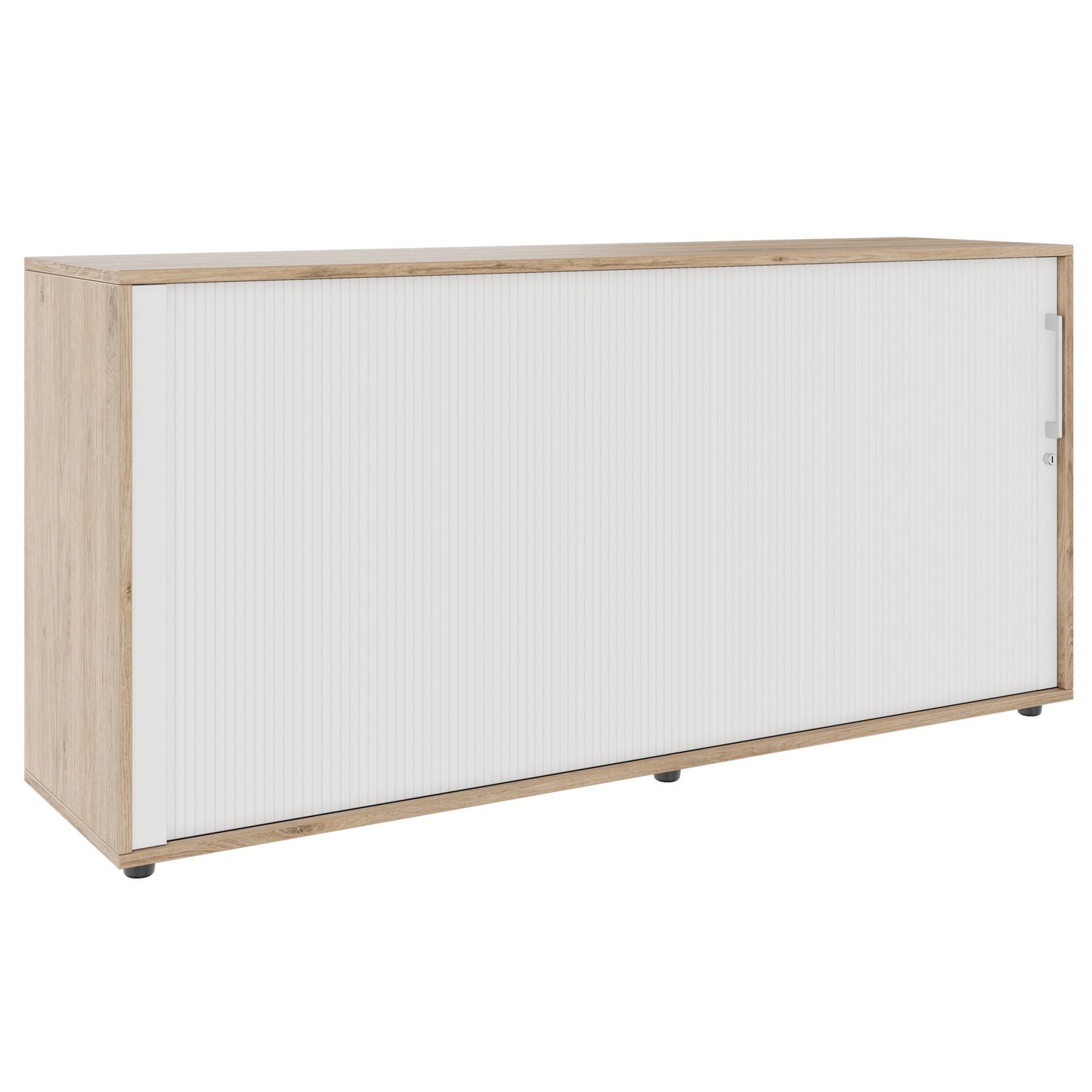 PRO Cabinetto del negozio querroll | 2 OH, 800 - 1600 x 770 mm, corpus incollato, area naturale