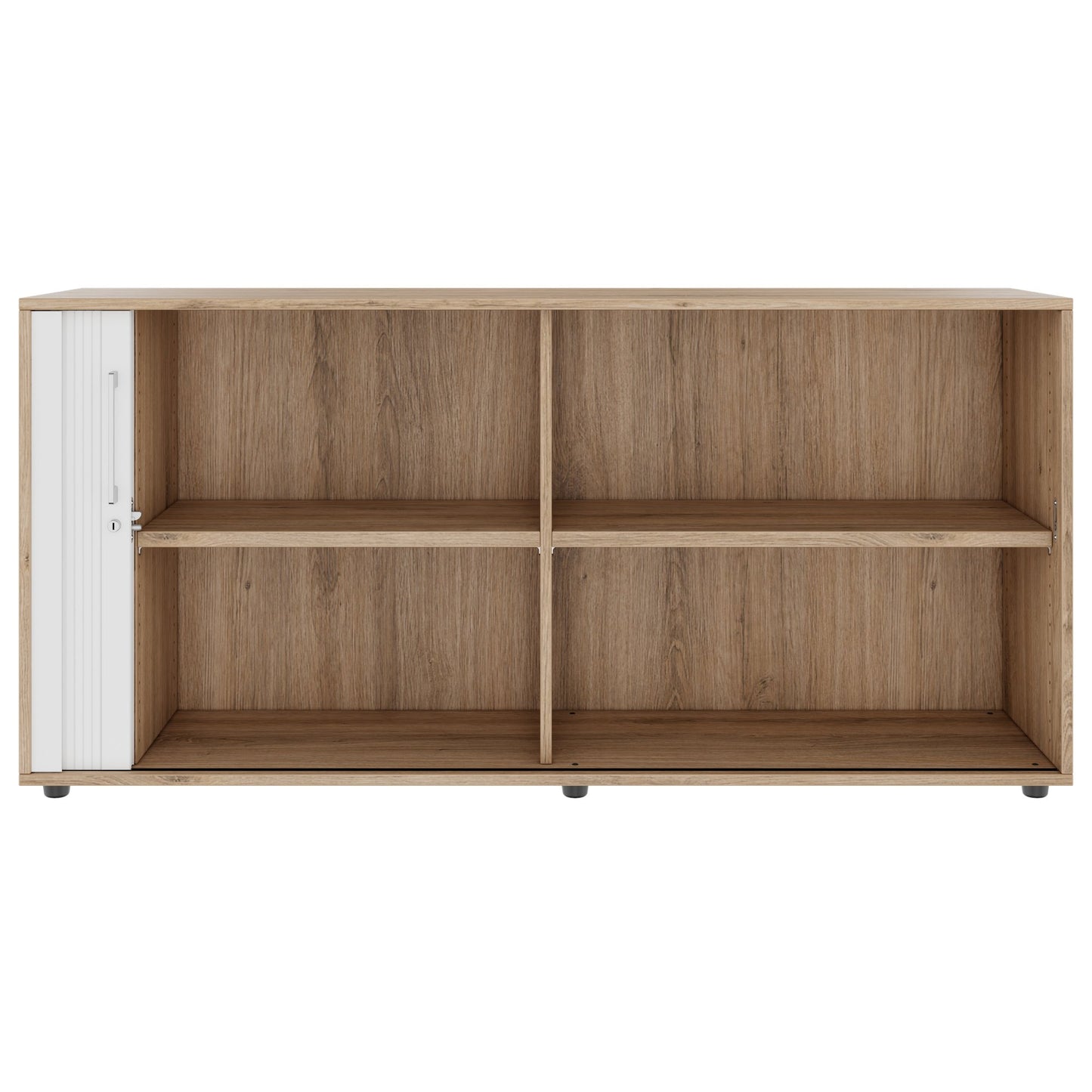 PRO Cabinetto del negozio querroll | 2 OH, 800 - 1600 x 770 mm, corpus incollato, area naturale