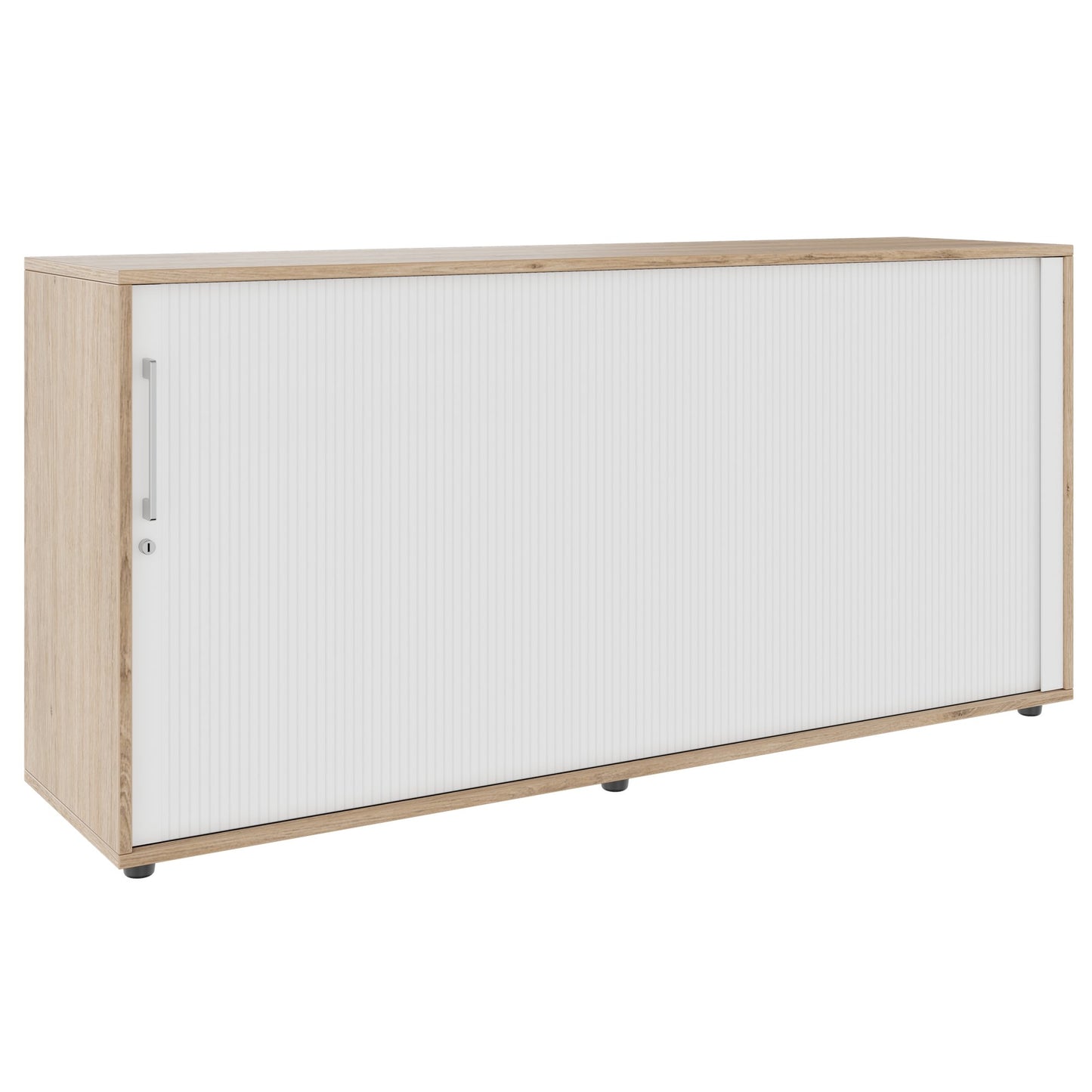 PRO Cabinetto del negozio querroll | 2 OH, 800 - 1600 x 770 mm, corpus incollato, area naturale