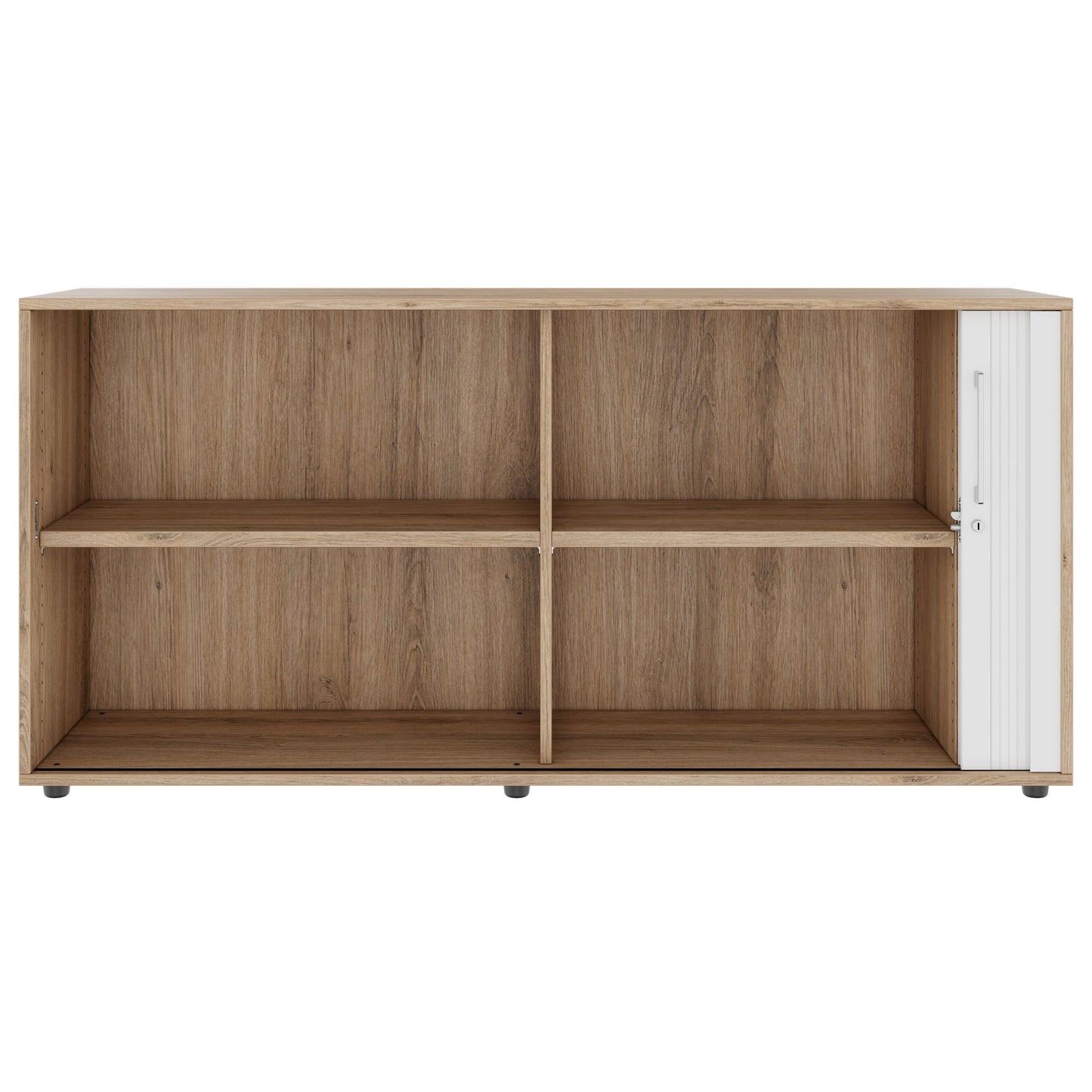 PRO Cabinetto del negozio querroll | 2 OH, 800 - 1600 x 770 mm, corpus incollato, area naturale