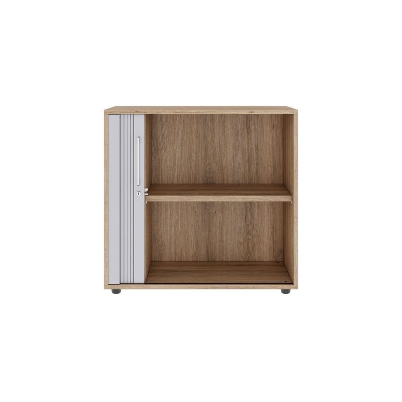 PRO Cabinetto del negozio querroll | 2 OH, 800 - 1600 x 770 mm, corpus incollato, area naturale