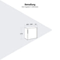 PRO Roller shutter cabinet | 2 OH, 800 - 1600 x 770 mm, glued carcass, black - 12 Thumbnail Image