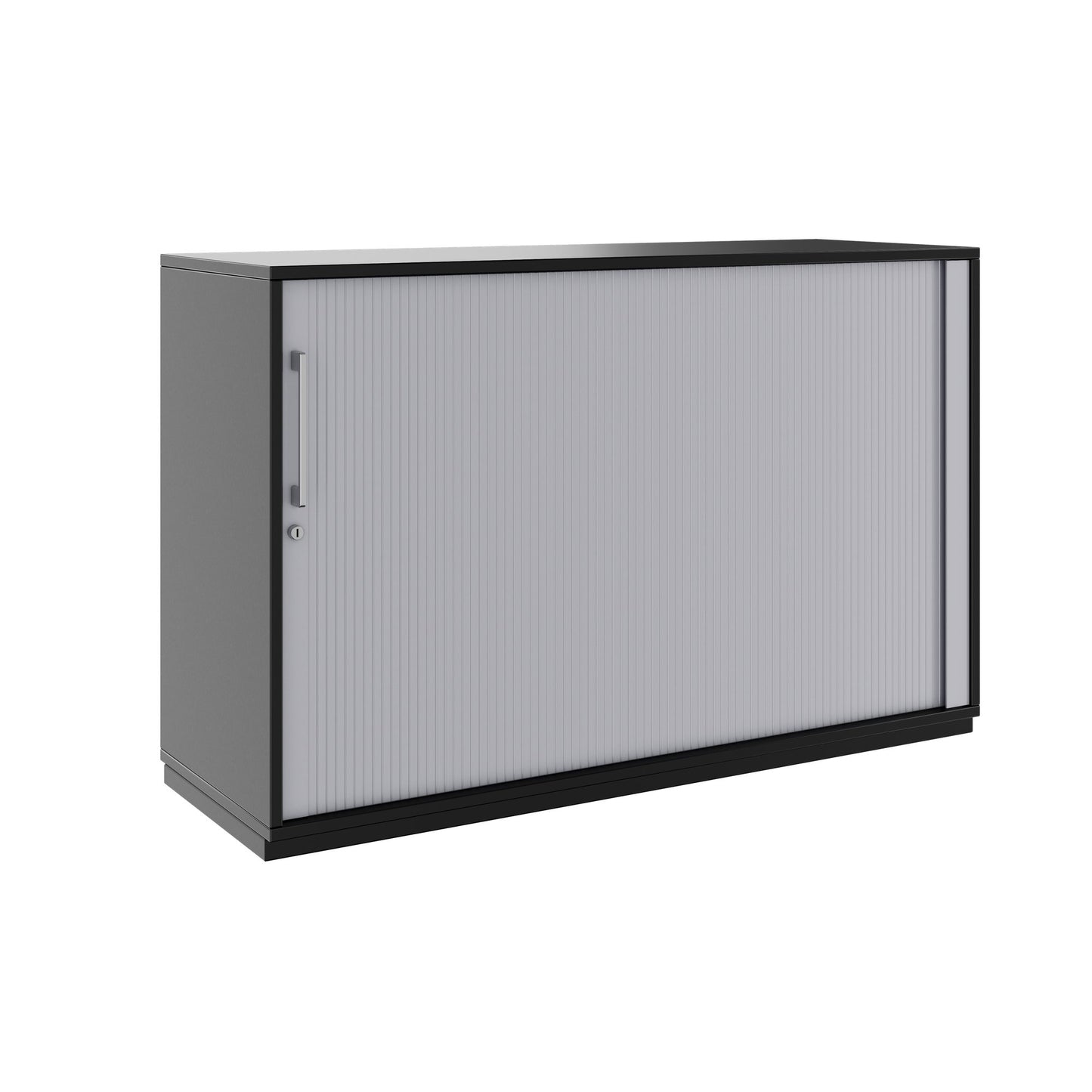 PRO Cabinetto del negozio querroll | 2 OH, 800 - 1600 x 770 mm, corpo incollato, nero