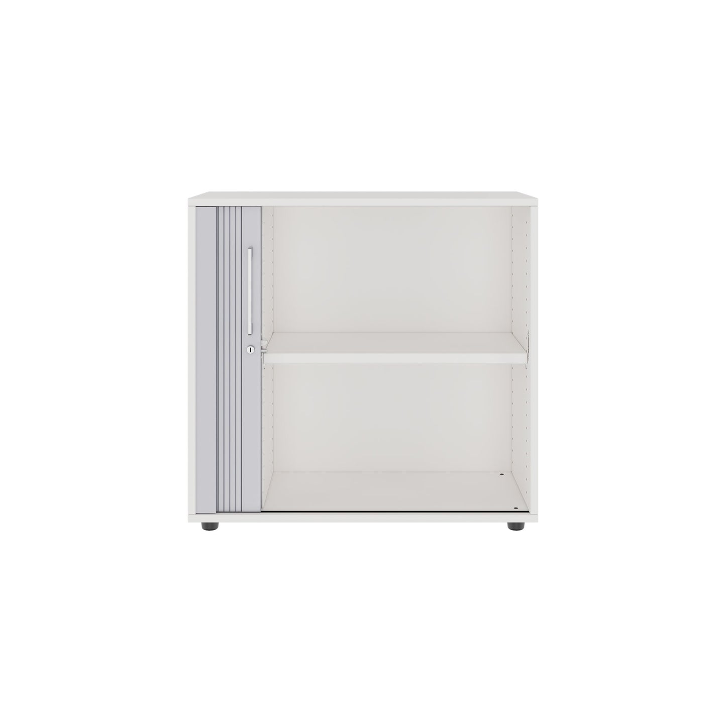 PRO Cabinetto del negozio querroll | 2 OH, 800 - 1600 x 770 mm, corpo incollato, bianco