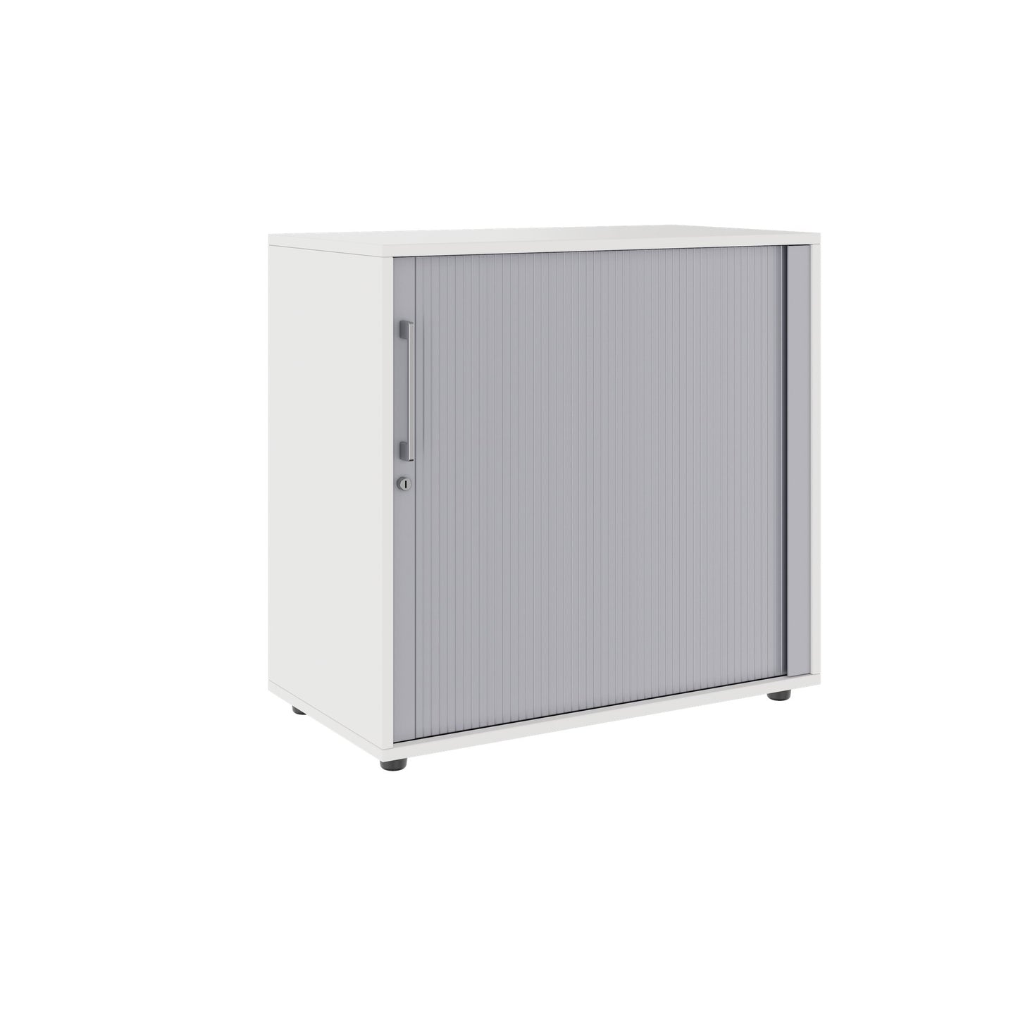 PRO Cabinetto del negozio querroll | 2 OH, 800 - 1600 x 770 mm, corpo incollato, bianco