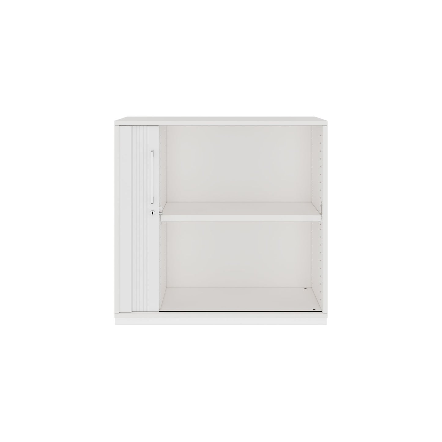 PRO Cabinetto del negozio querroll | 2 OH, 800 - 1600 x 770 mm, corpo incollato, bianco