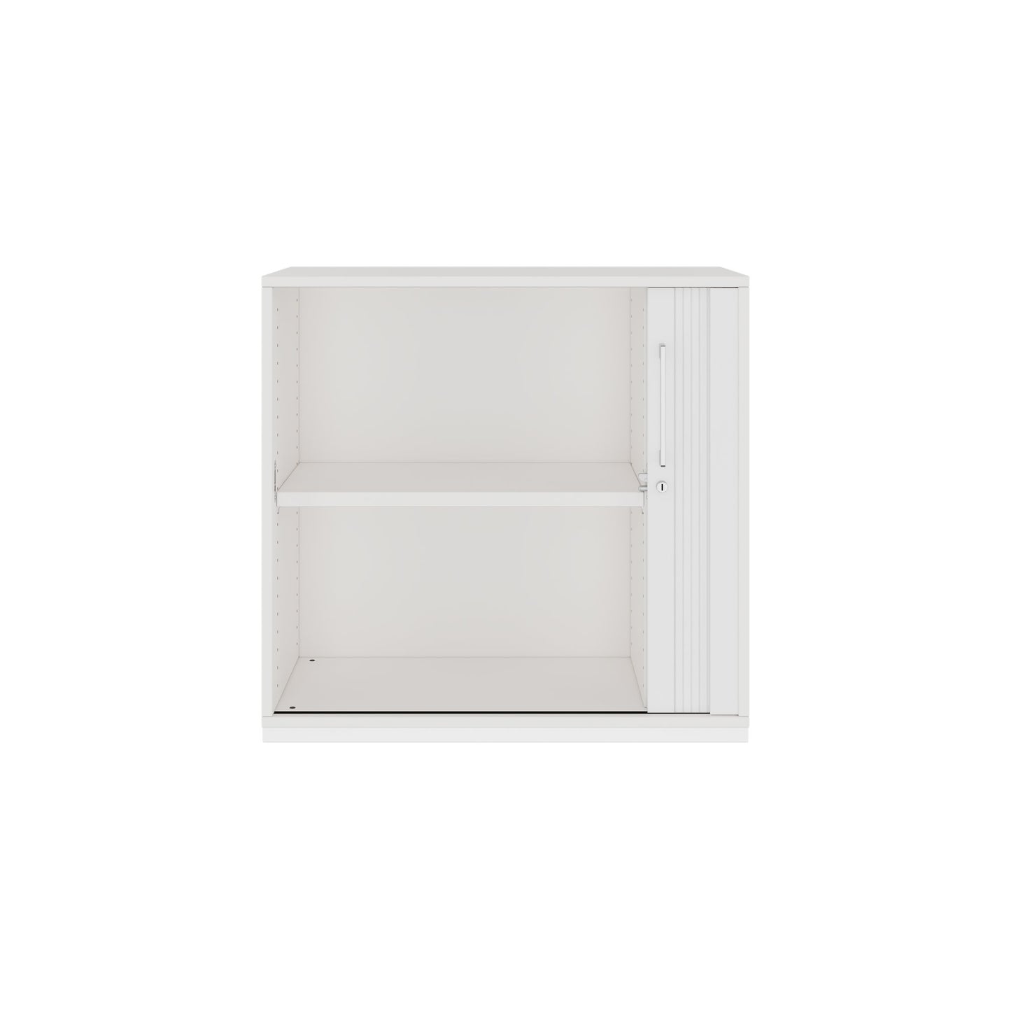 PRO Cabinetto del negozio querroll | 2 OH, 800 - 1600 x 770 mm, corpo incollato, bianco