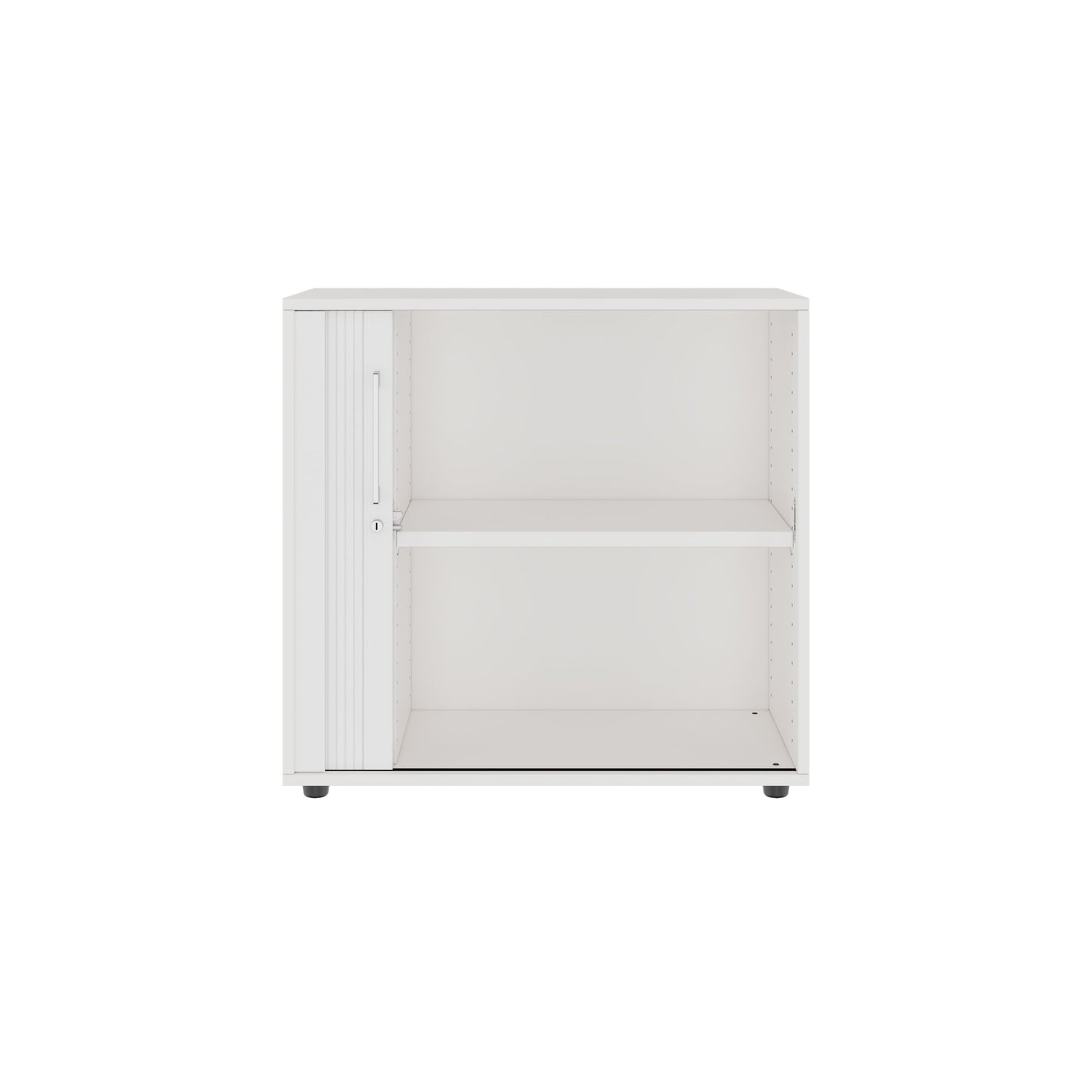 PRO Cabinetto del negozio querroll | 2 OH, 800 - 1600 x 770 mm, corpo incollato, bianco