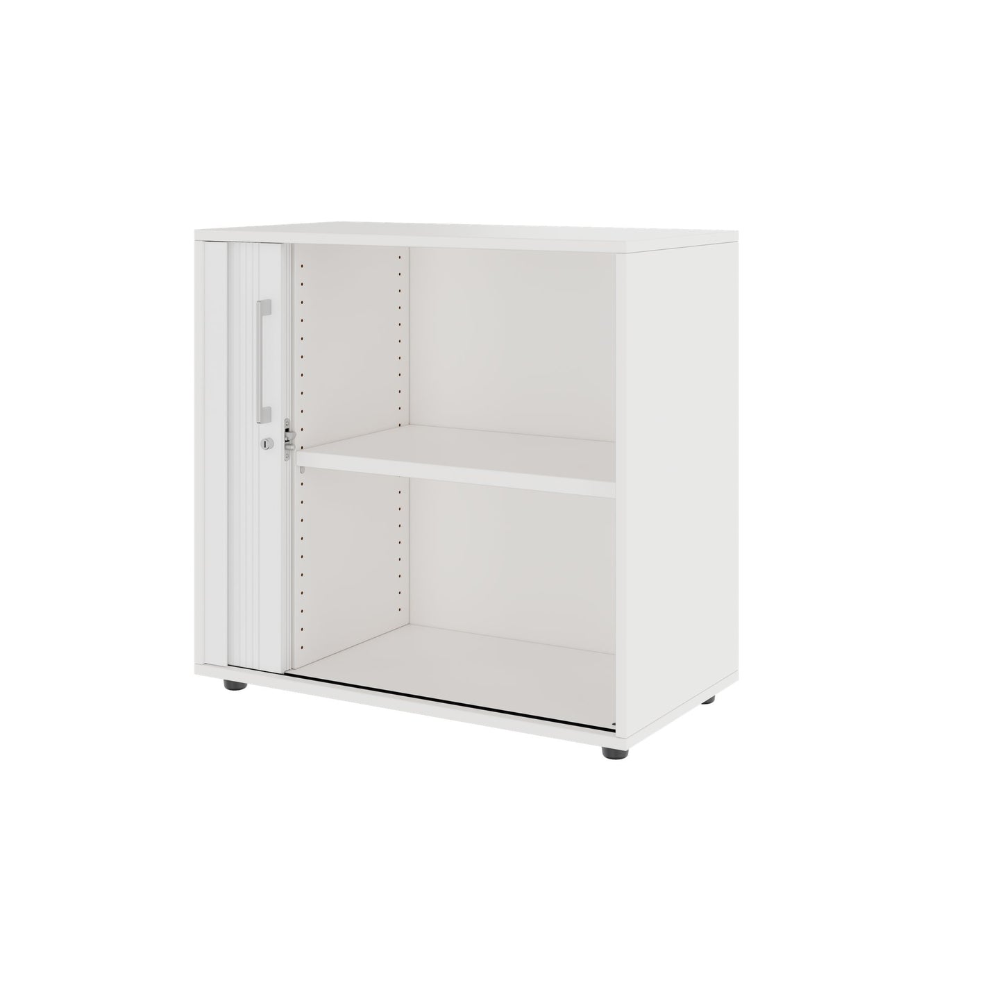 PRO Cabinetto del negozio querroll | 2 OH, 800 - 1600 x 770 mm, corpo incollato, bianco
