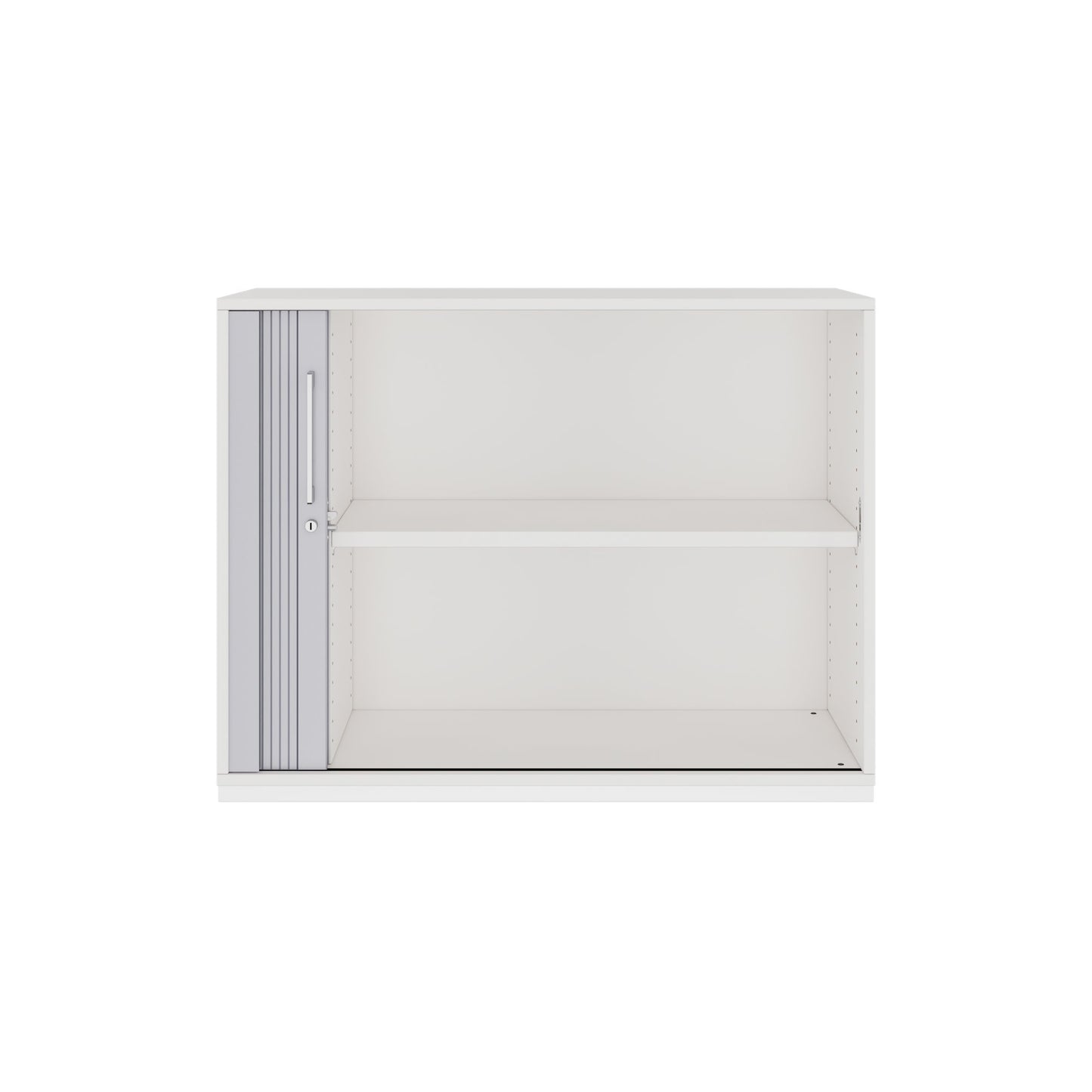 PRO Cabinetto del negozio querroll | 2 OH, 800 - 1600 x 770 mm, corpo incollato, bianco