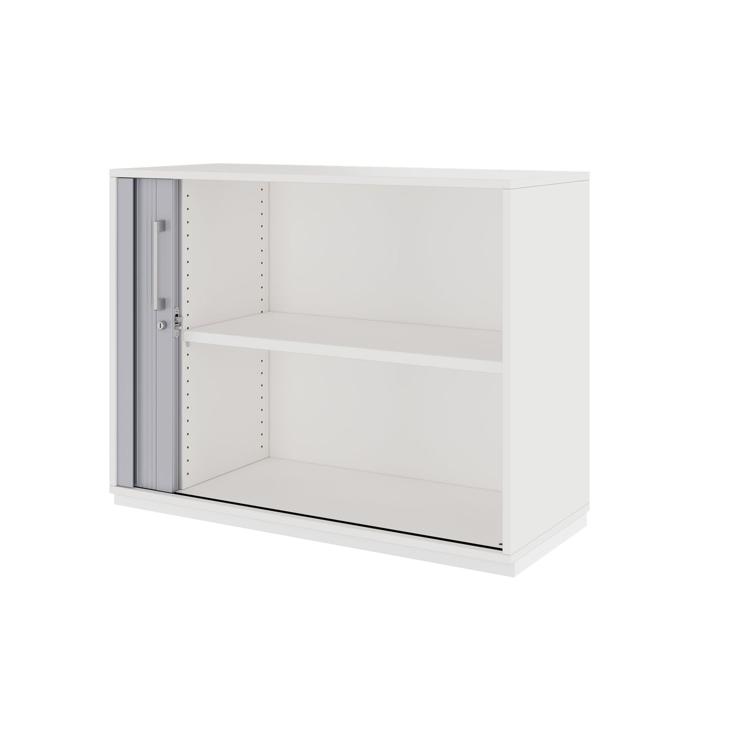 PRO Cabinetto del negozio querroll | 2 OH, 800 - 1600 x 770 mm, corpo incollato, bianco