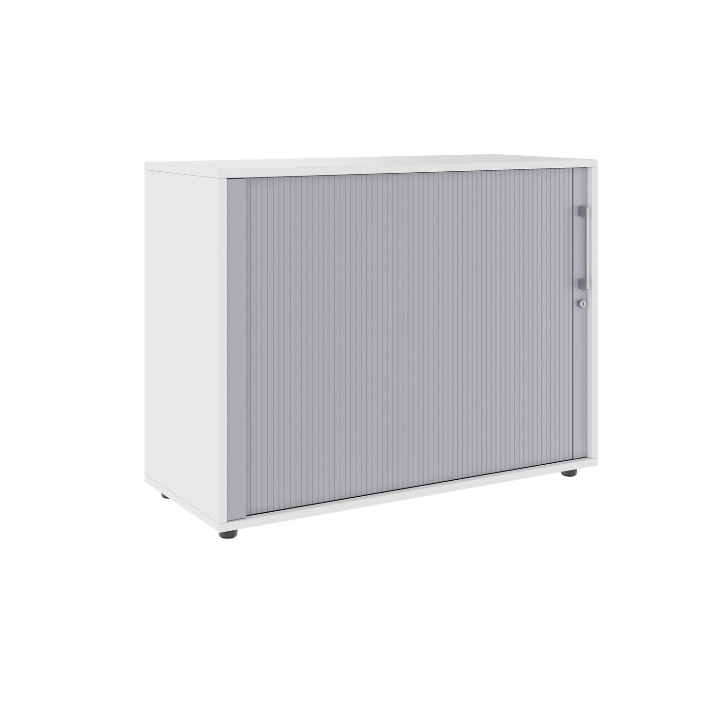 PRO Cabinetto del negozio querroll | 2 OH, 800 - 1600 x 770 mm, corpo incollato, bianco