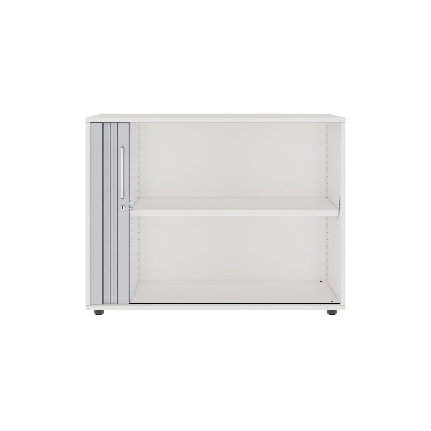 PRO Cabinetto del negozio querroll | 2 OH, 800 - 1600 x 770 mm, corpo incollato, bianco
