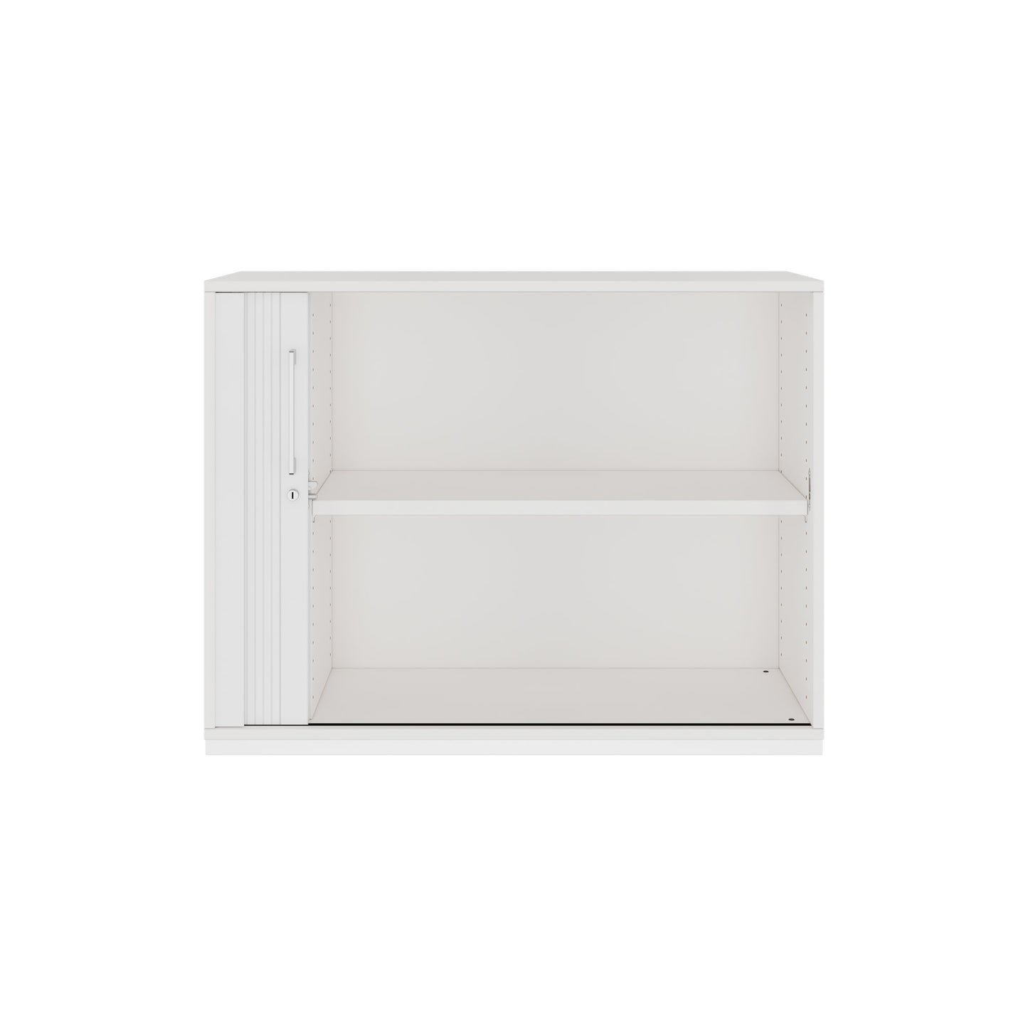 PRO Cabinetto del negozio querroll | 2 OH, 800 - 1600 x 770 mm, corpo incollato, bianco