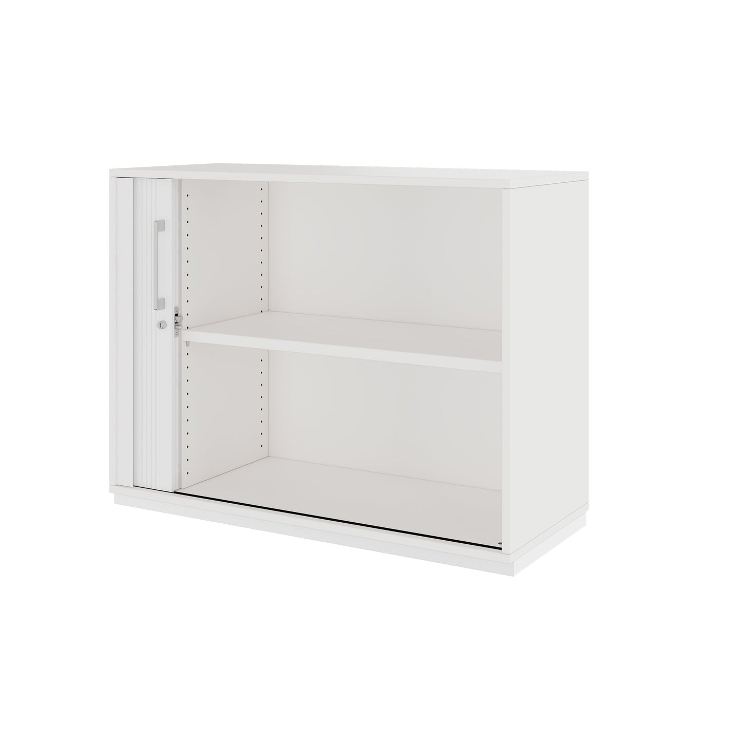 PRO Cabinetto del negozio querroll | 2 OH, 800 - 1600 x 770 mm, corpo incollato, bianco