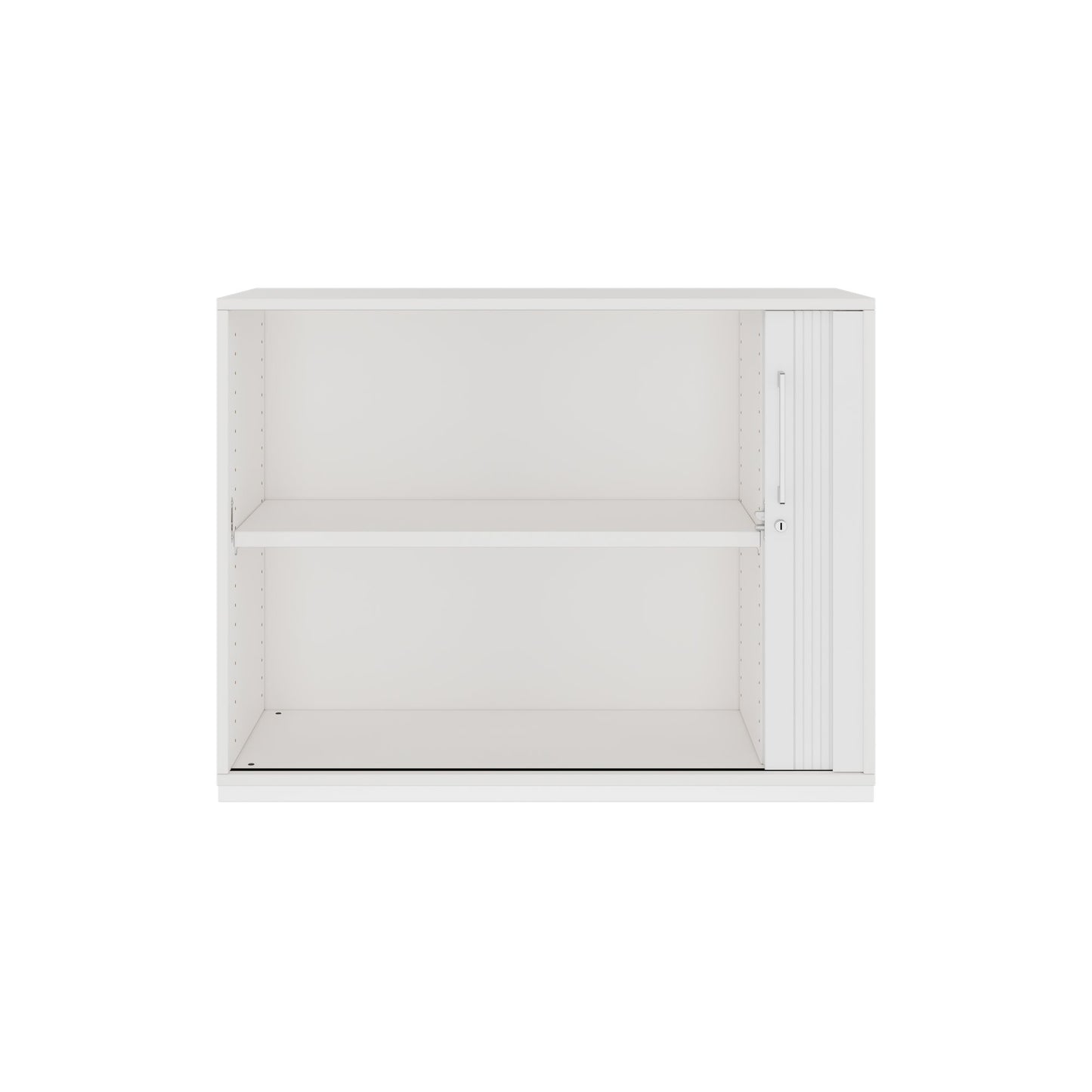 PRO Cabinetto del negozio querroll | 2 OH, 800 - 1600 x 770 mm, corpo incollato, bianco