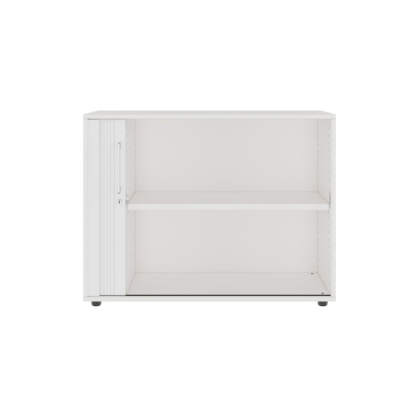 PRO Cabinetto del negozio querroll | 2 OH, 800 - 1600 x 770 mm, corpo incollato, bianco