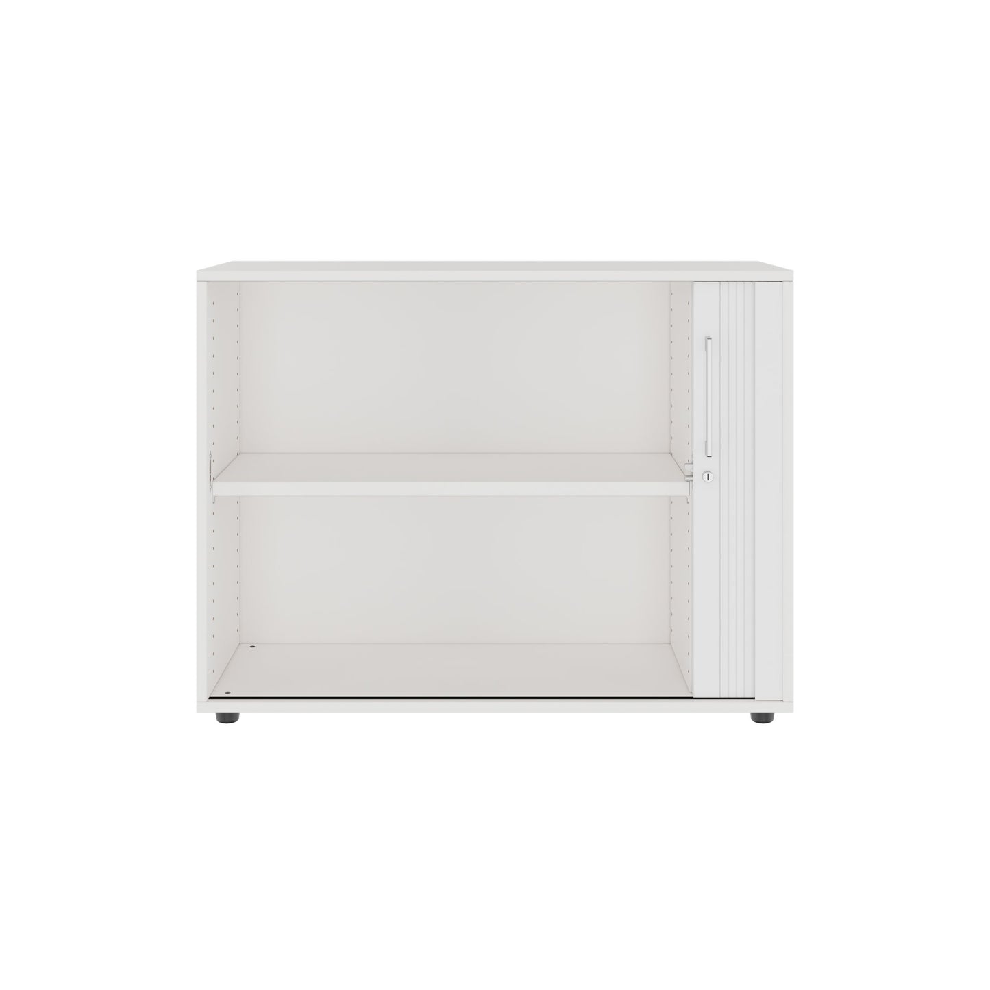 PRO Cabinetto del negozio querroll | 2 OH, 800 - 1600 x 770 mm, corpo incollato, bianco