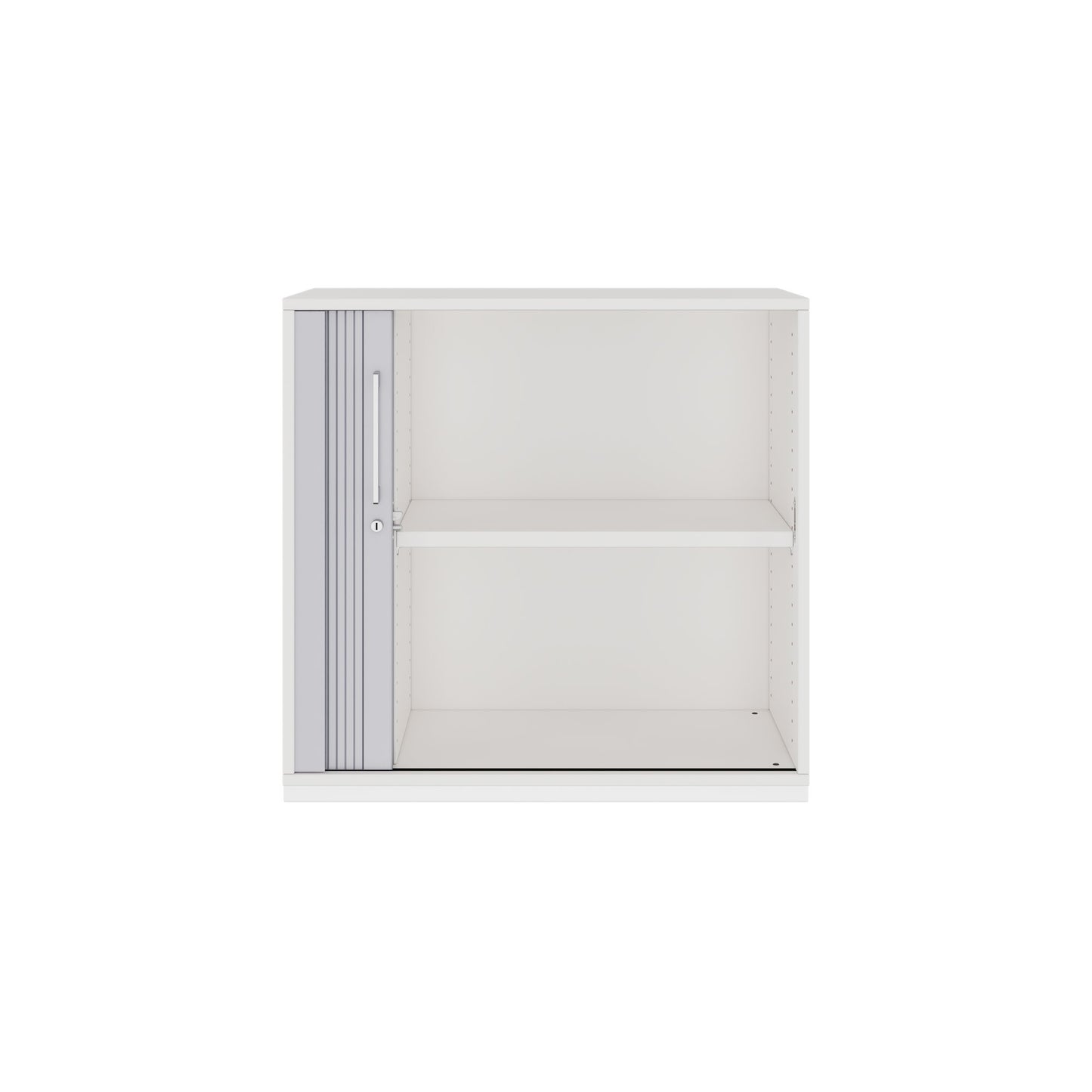 PRO Cabinetto del negozio querroll | 2 OH, 800 - 1600 x 770 mm, corpo incollato, bianco
