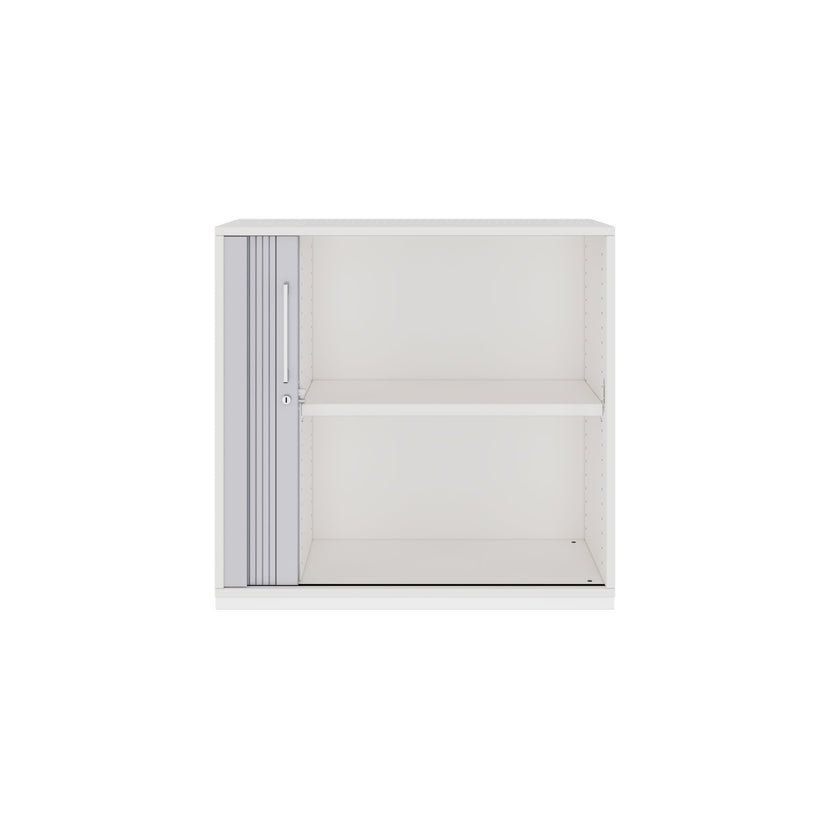 PRO Cabinetto del negozio querroll | 2 OH, 800 - 1600 x 770 mm, corpo incollato, bianco