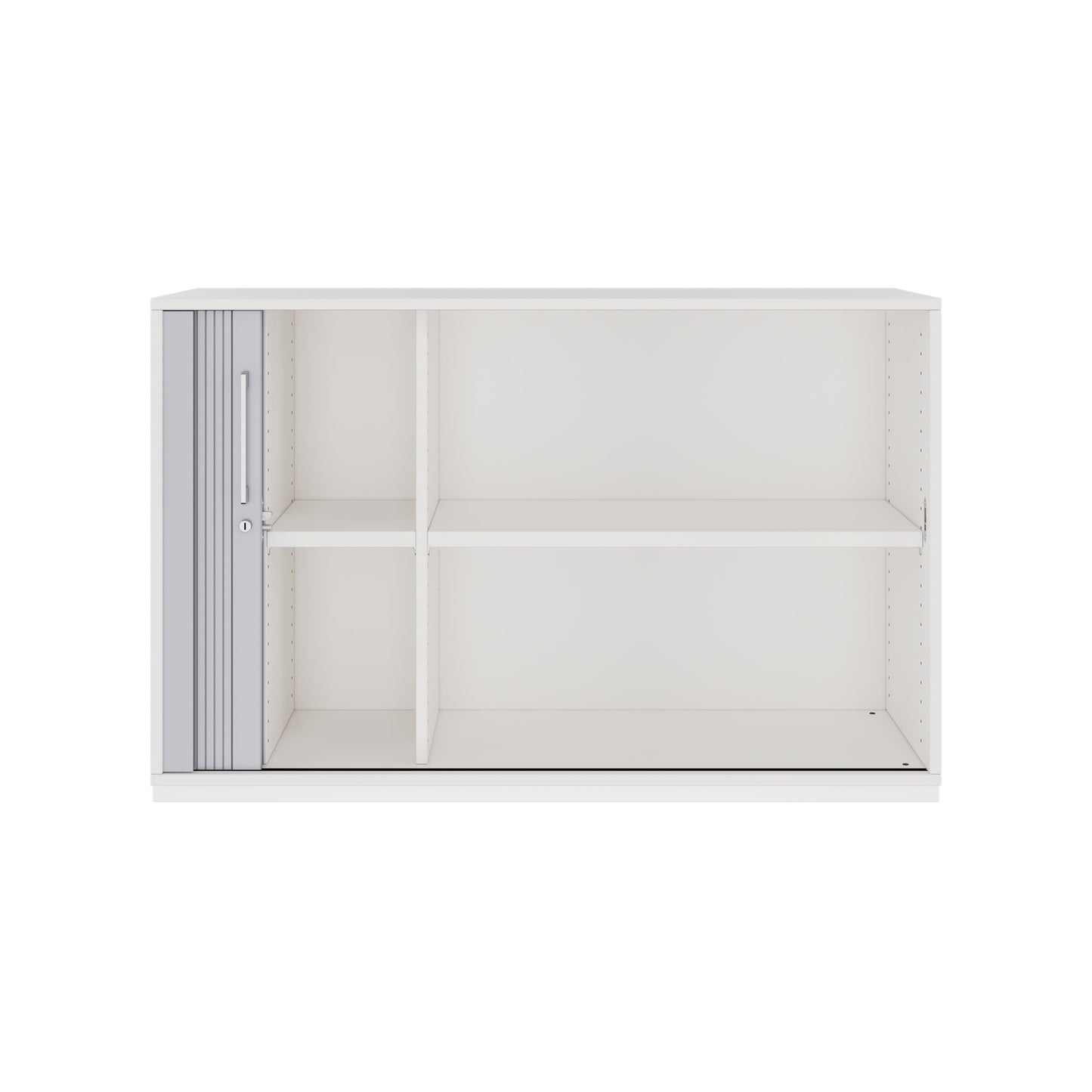 PRO Cabinetto del negozio querroll | 2 OH, 800 - 1600 x 770 mm, corpo incollato, bianco
